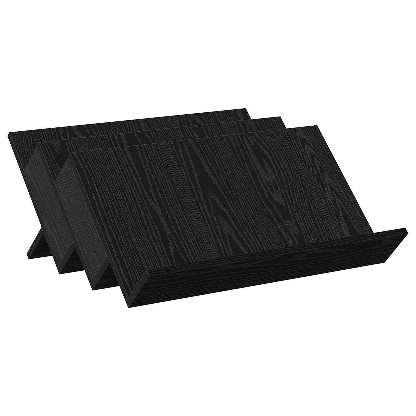 Ajakirja riiul riiuliga Must tamm 65 x 53 x 28,5 cm Tehispuit