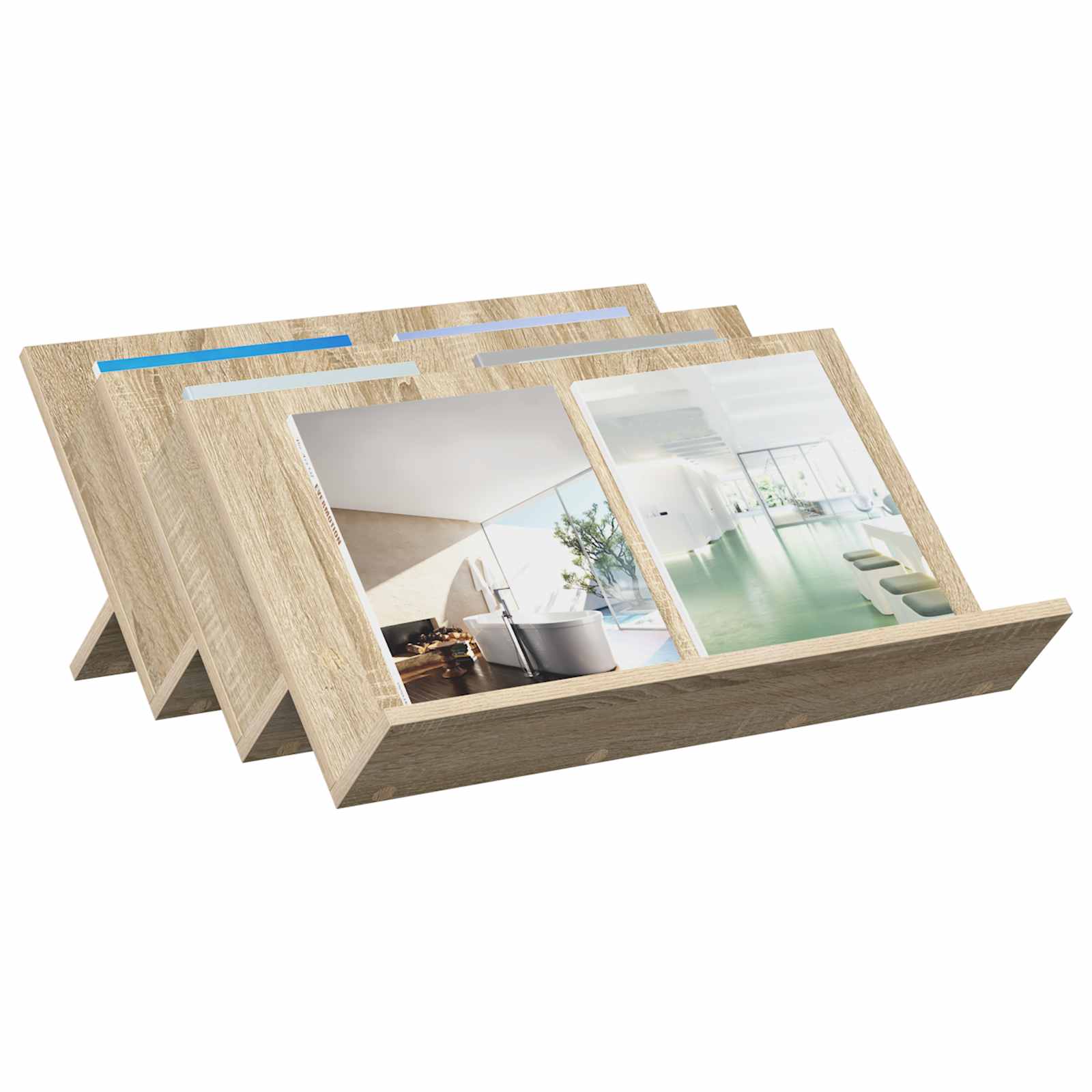 Ajakirja riiul riiuliga Sonoma tamm 65 x 53 x 28,5 cm Tehispuit
