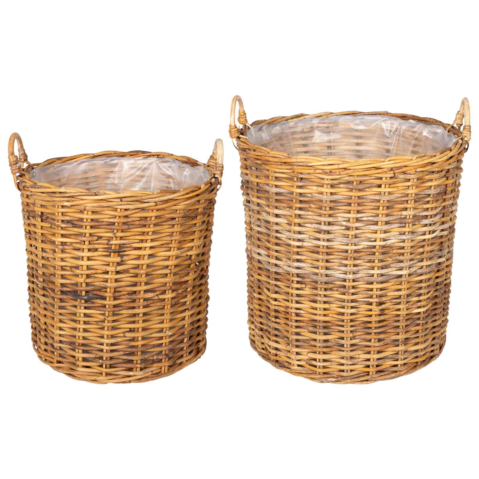 Istutuskorv GENDT 2 tk Looduslik pruun Kubu rattan