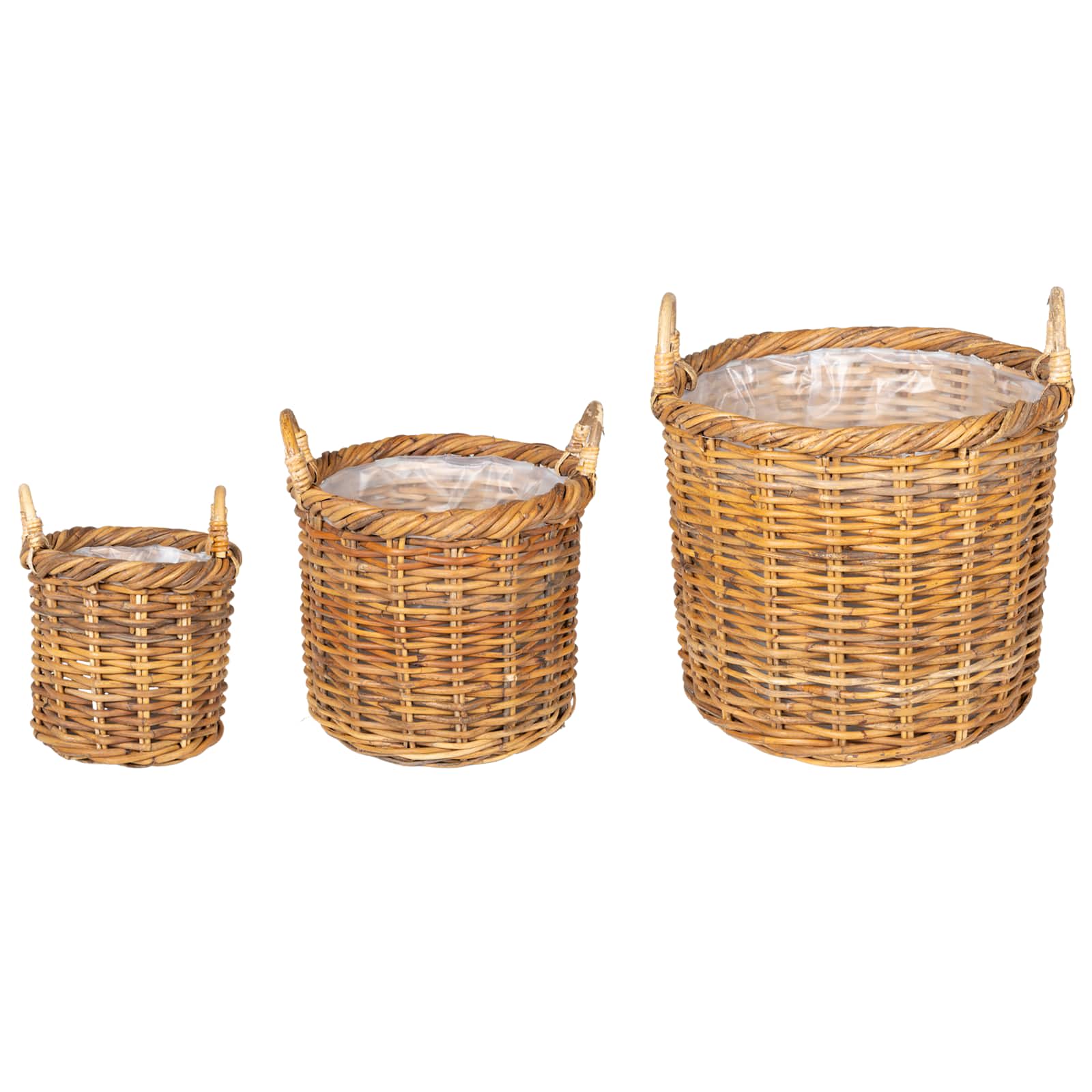 Istutuskorv GENDT 3 tk Looduslik pruun Kubu rattan
