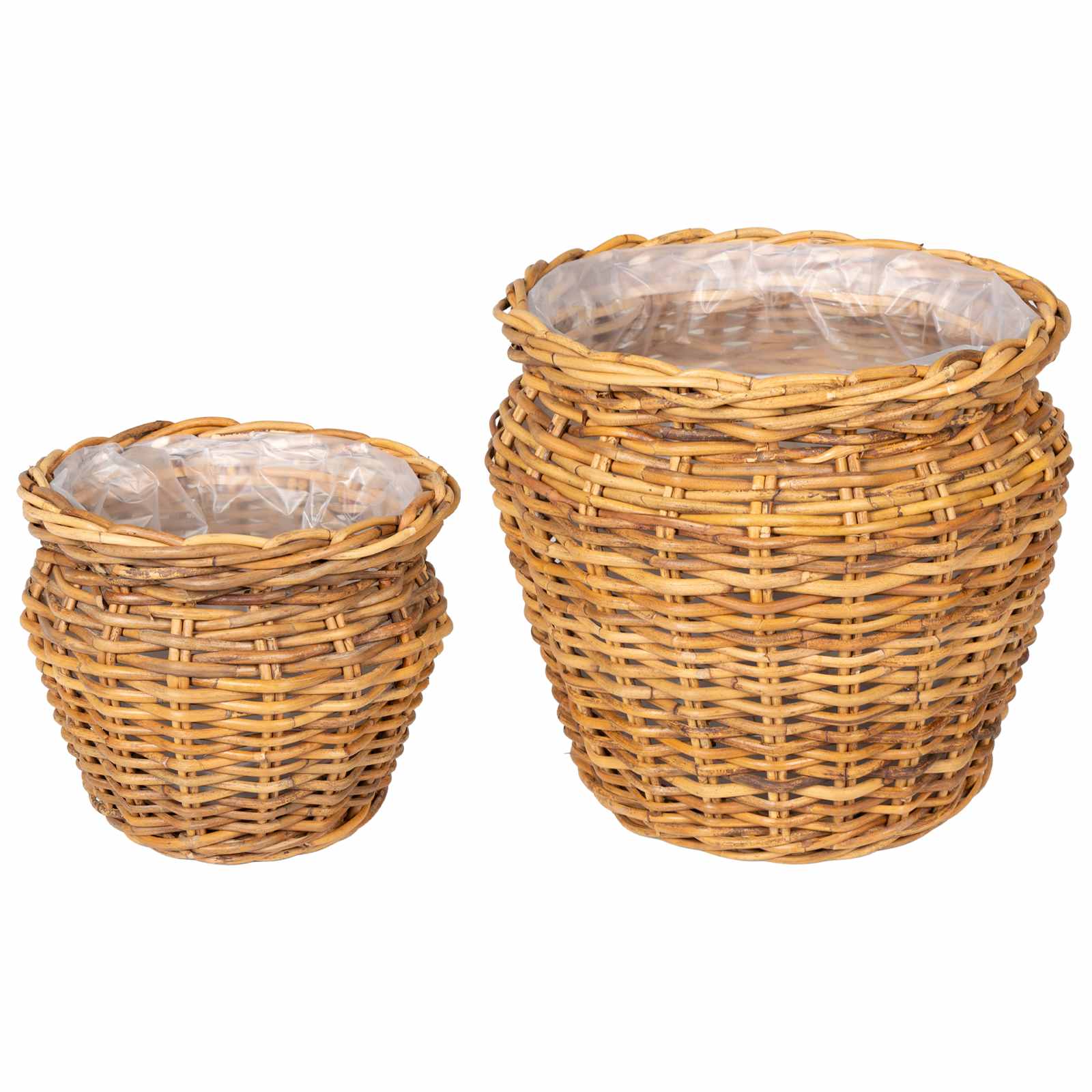 Istutuskorv GENDT 2 tk Looduslik pruun Kubu rattan
