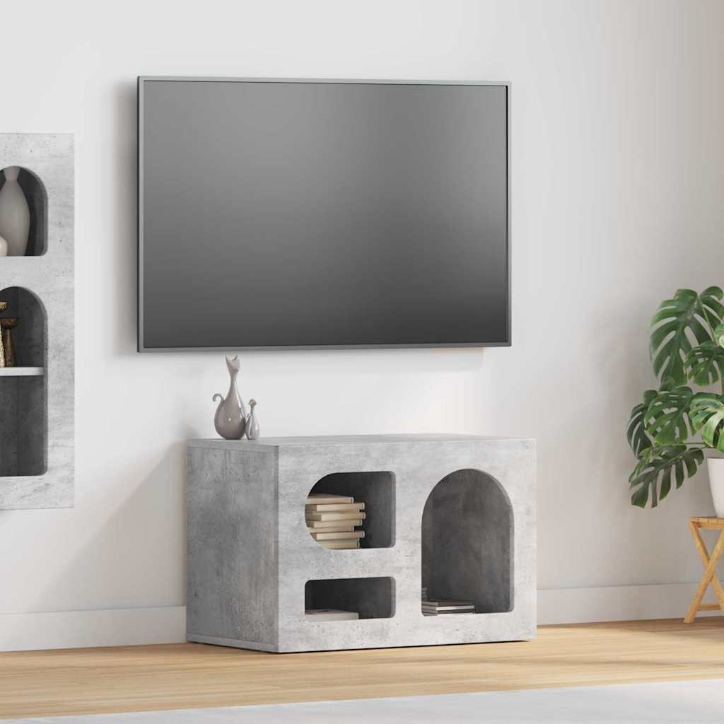 Telerikapp ELST 60 x 35 x 40 cm Betoonhall Tehispuit