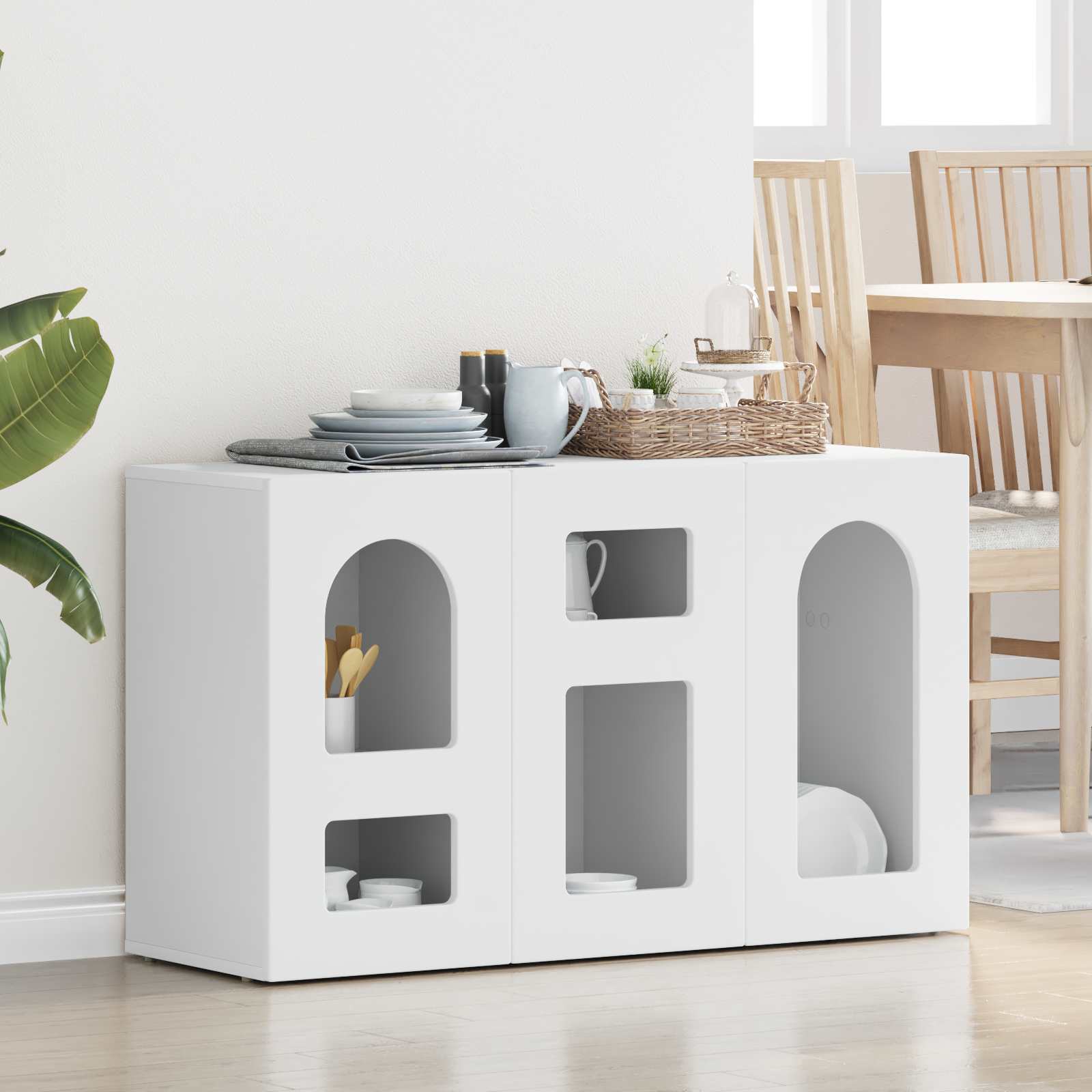 Kõide ELST Valge 100 x 35 x 59 cm Tehispuit