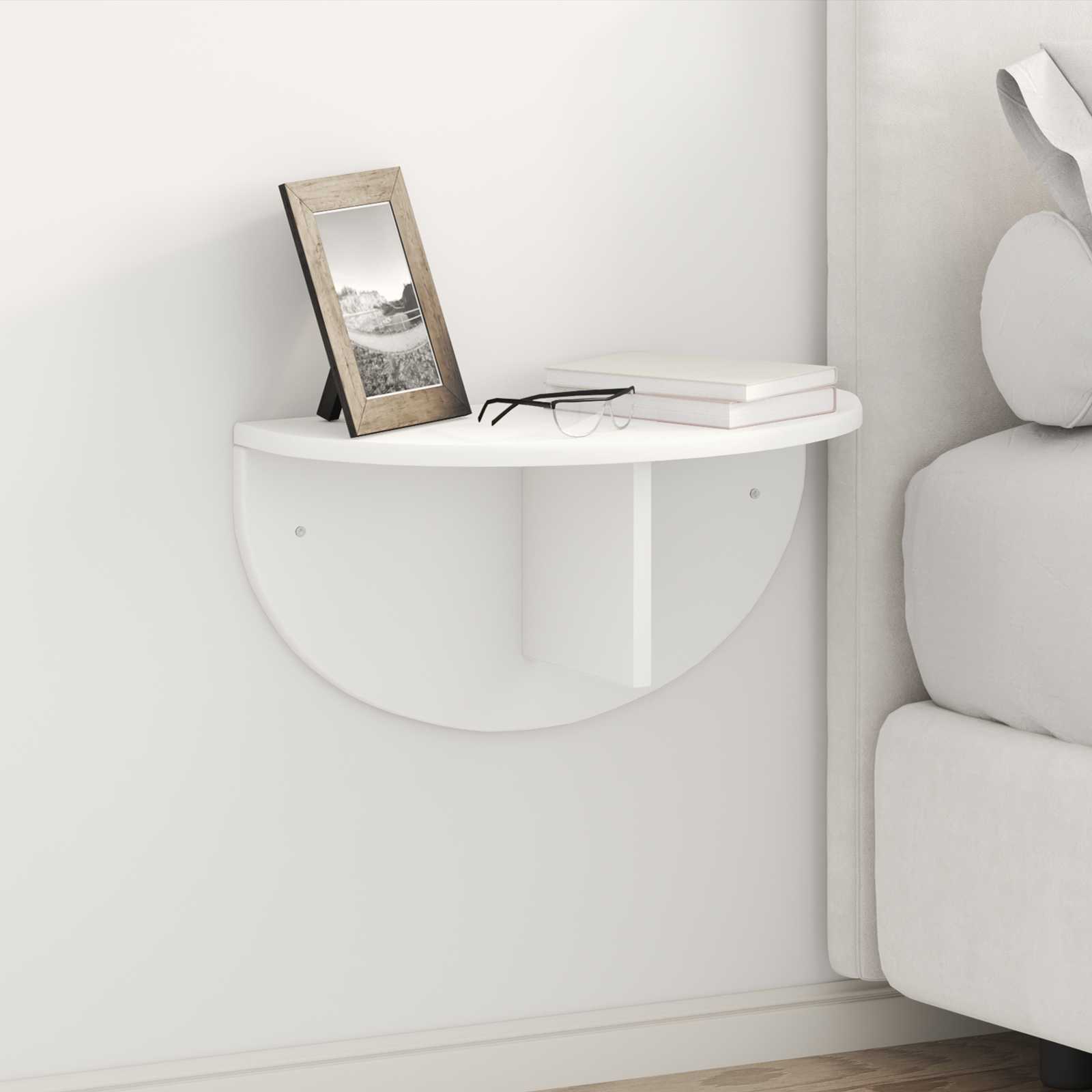 Seinariiul 2 tk Valge 48 x 24 x 24 cm Tehispuit