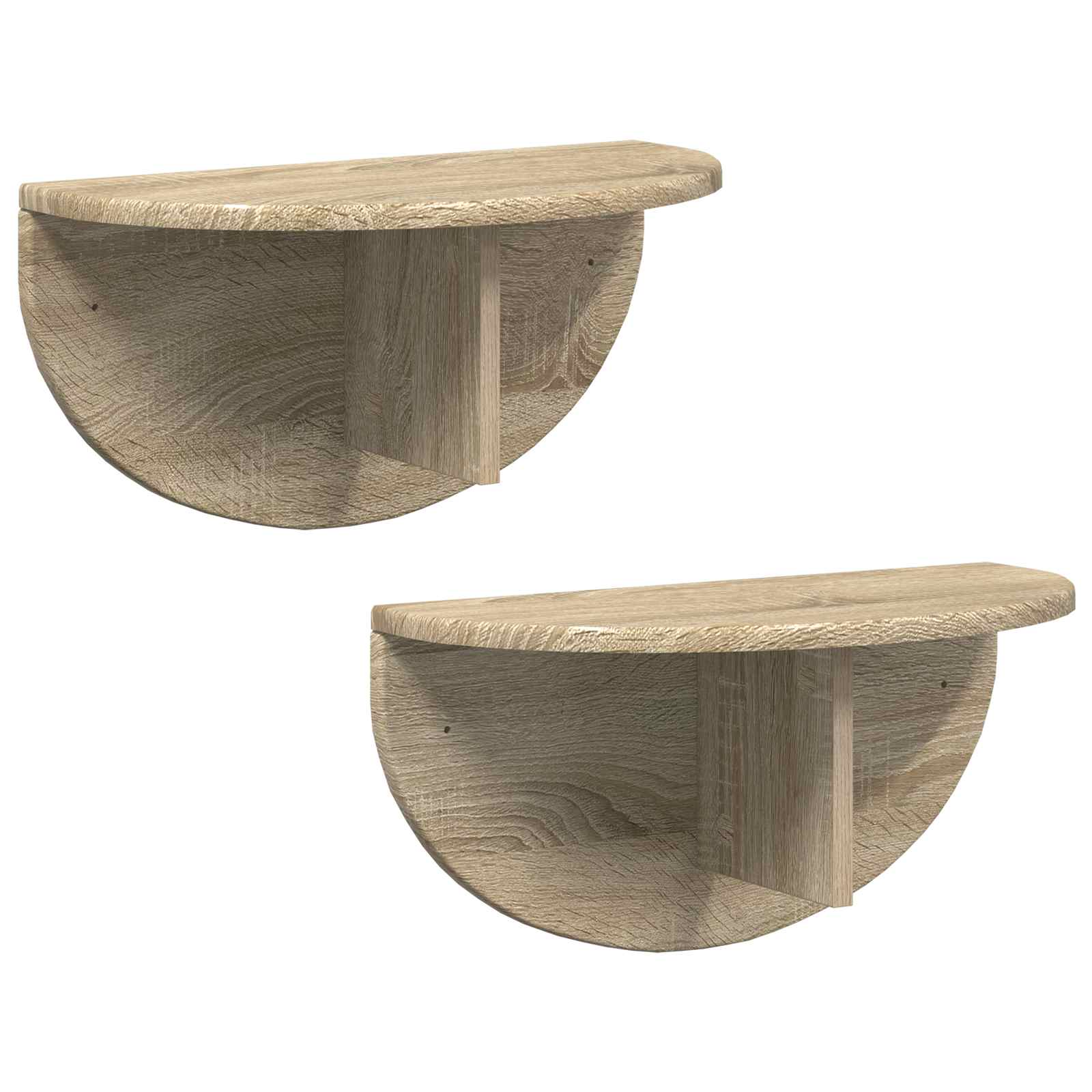 Seinariiul 2 tk Sonoma tamm 48 x 24 x 24 cm Tehispuit