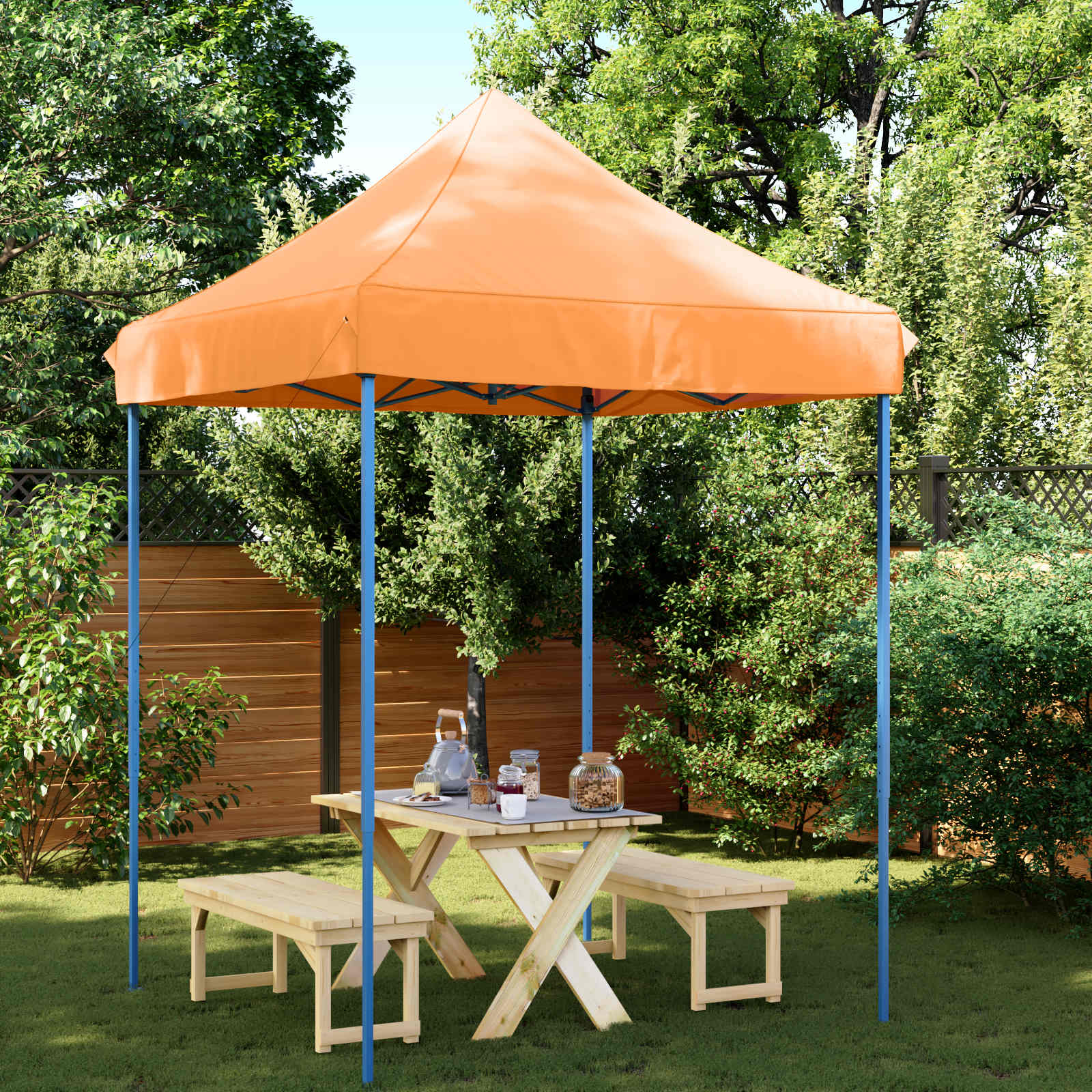 Pidutelgid 200 x 200 x 306 cm Oranž Oxfordi kangas