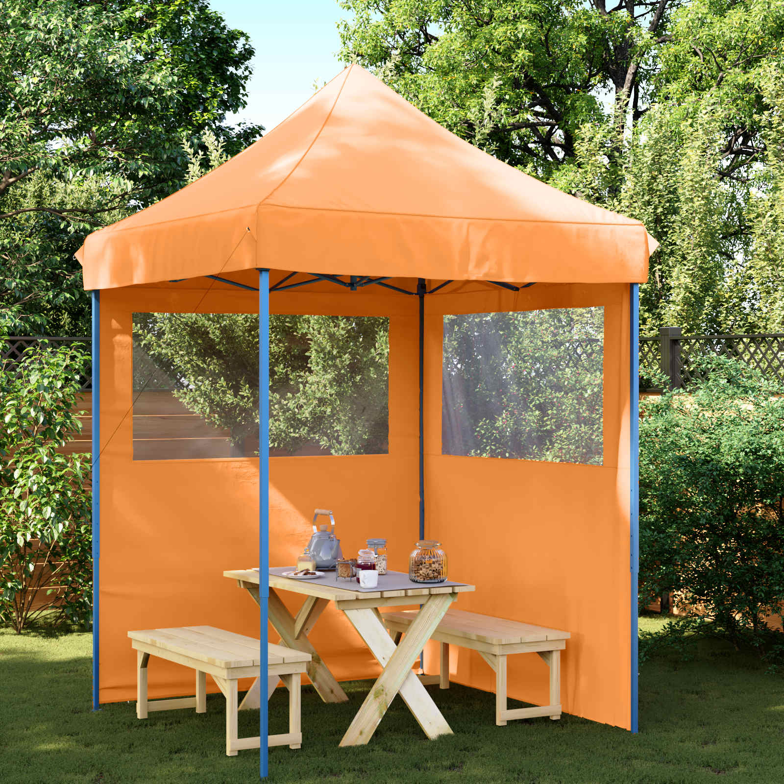 Pidutelgid 200 x 200 x 306 cm Oranž Oxfordi kangas