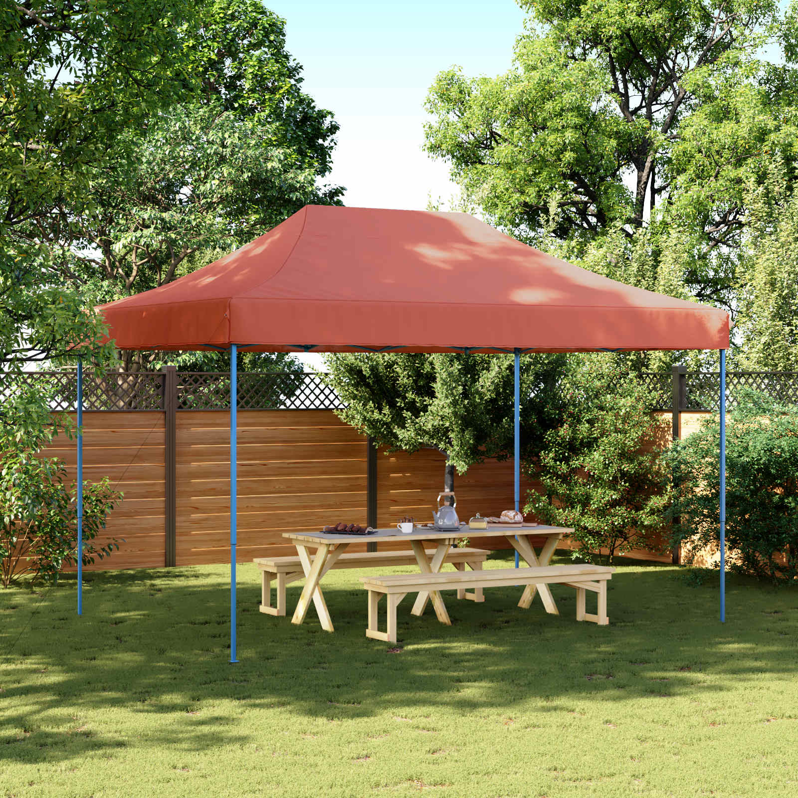 Pidutelgid 279 x 410 x 315 cm Terrakota Oxfordi kangas