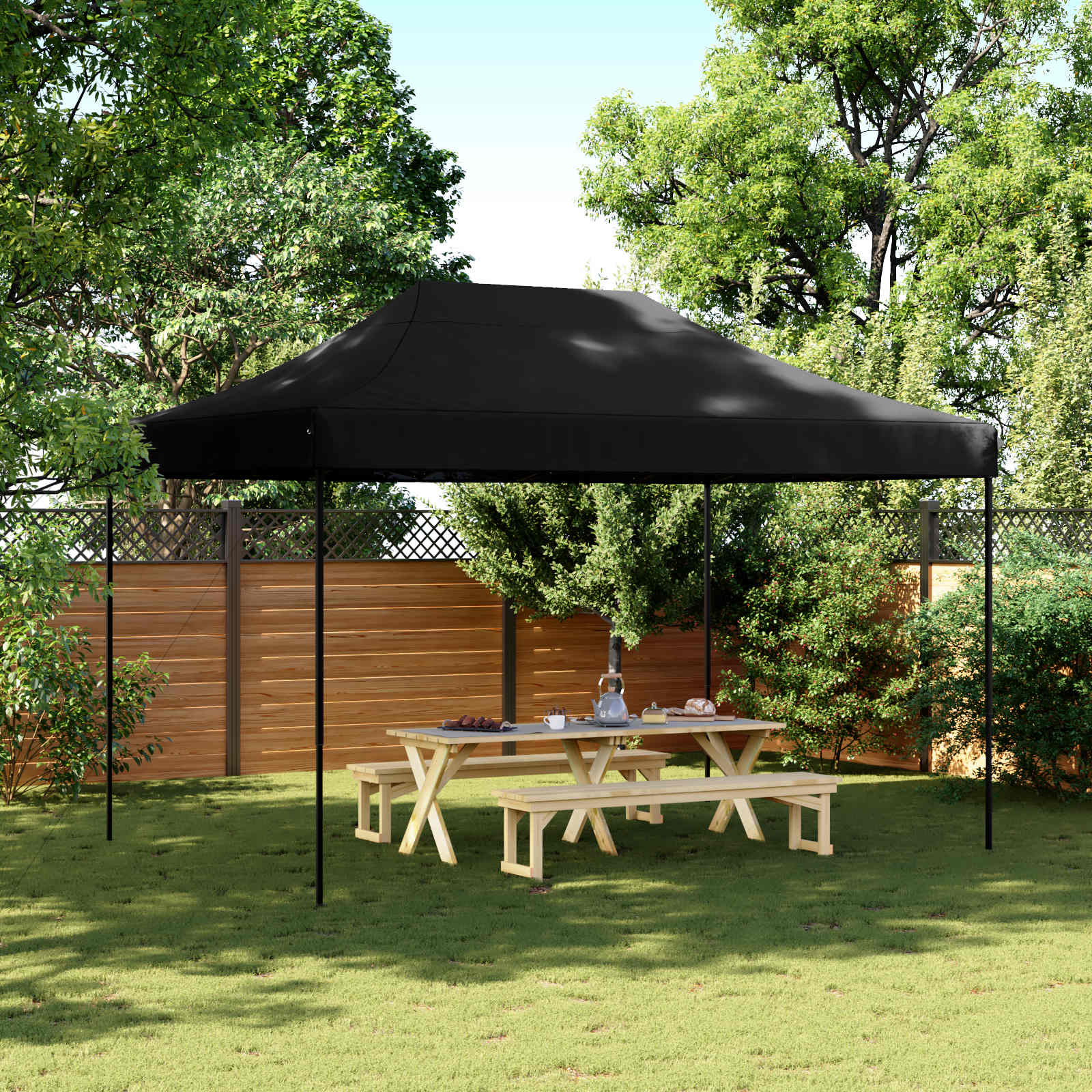 Pidutelgid 279 x 410 x 315 cm Must Oxfordi kangas
