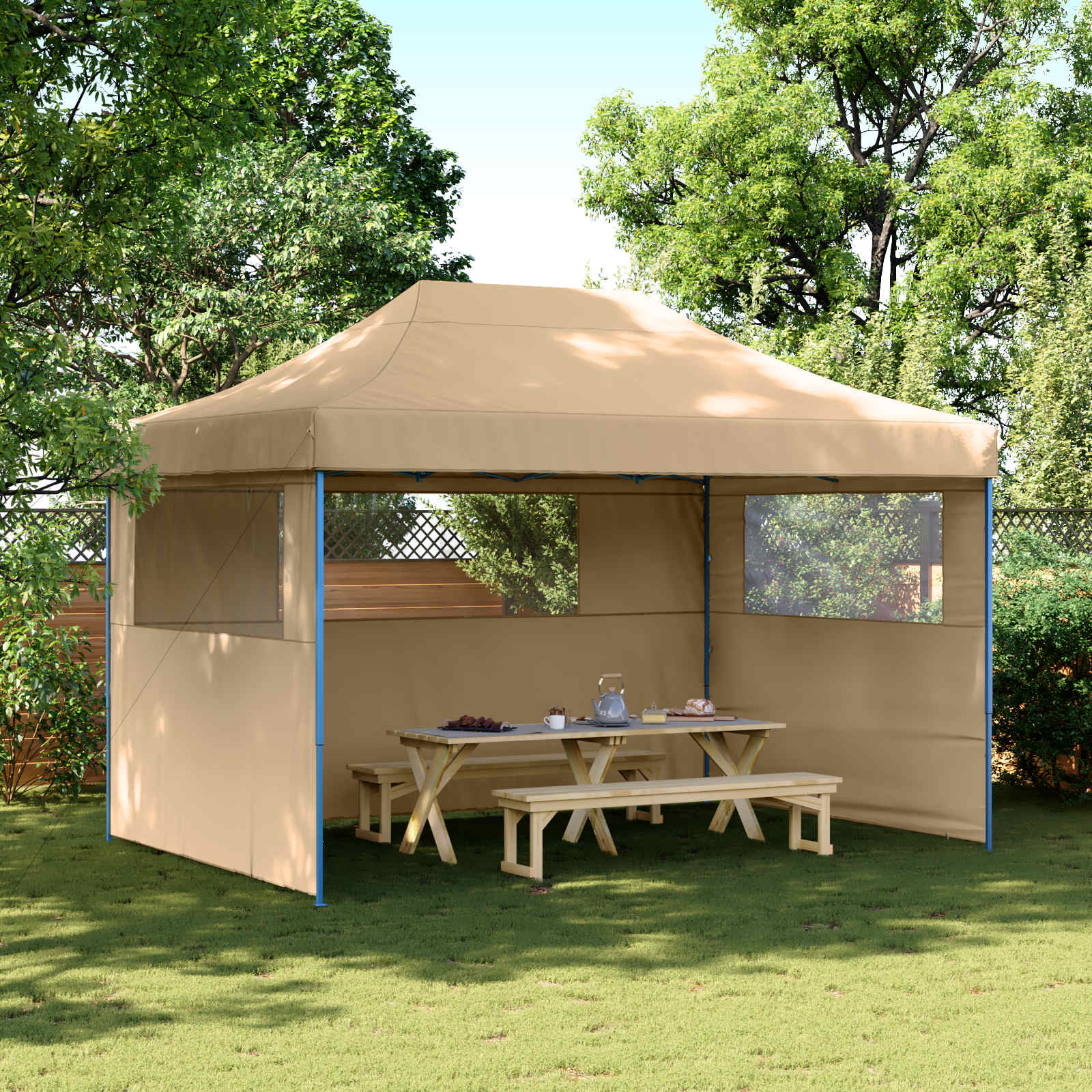 Pidutelgid 279 x 410 x 315 cm Beež Oxfordi kangas