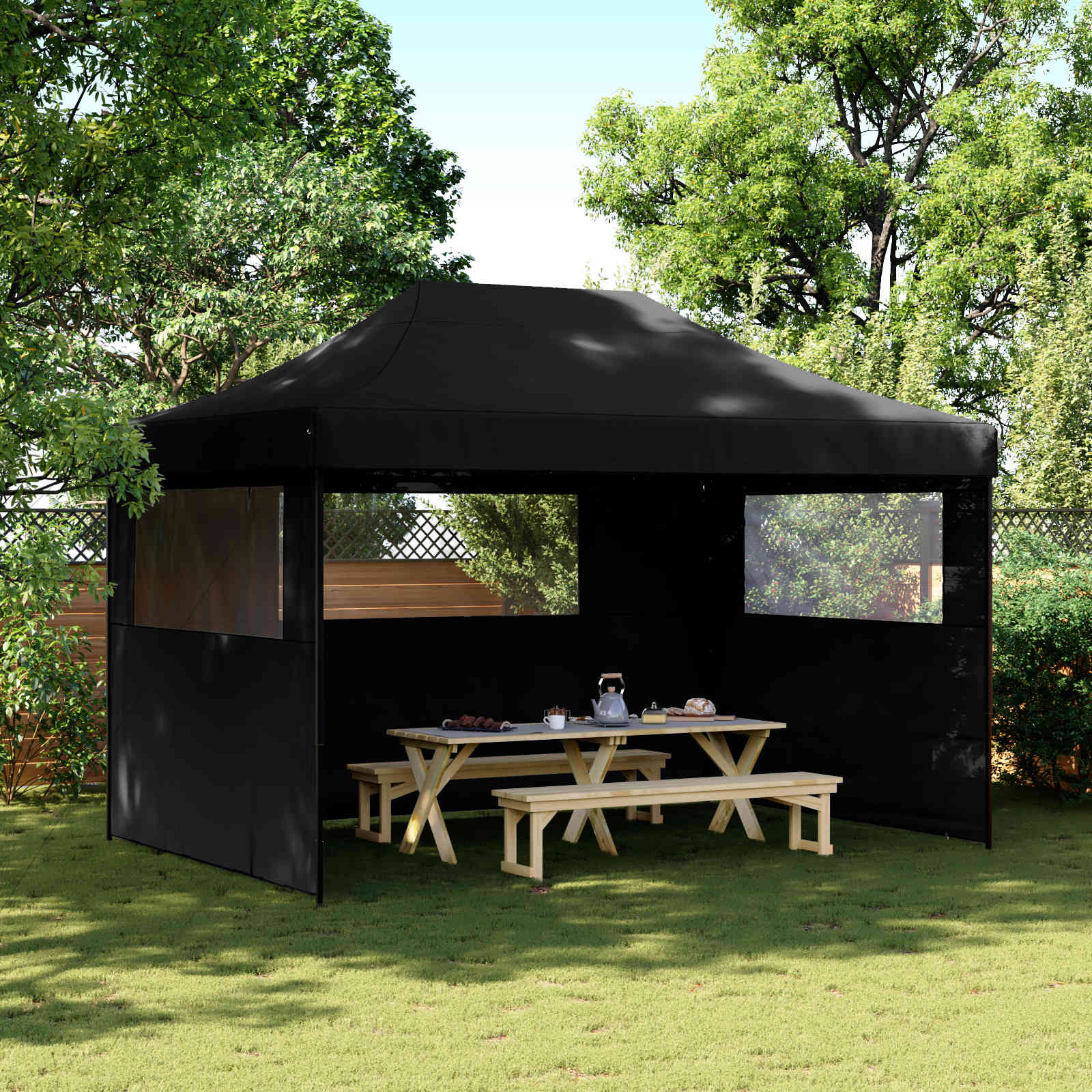 Pidutelgid 279 x 410 x 315 cm Must Oxfordi kangas