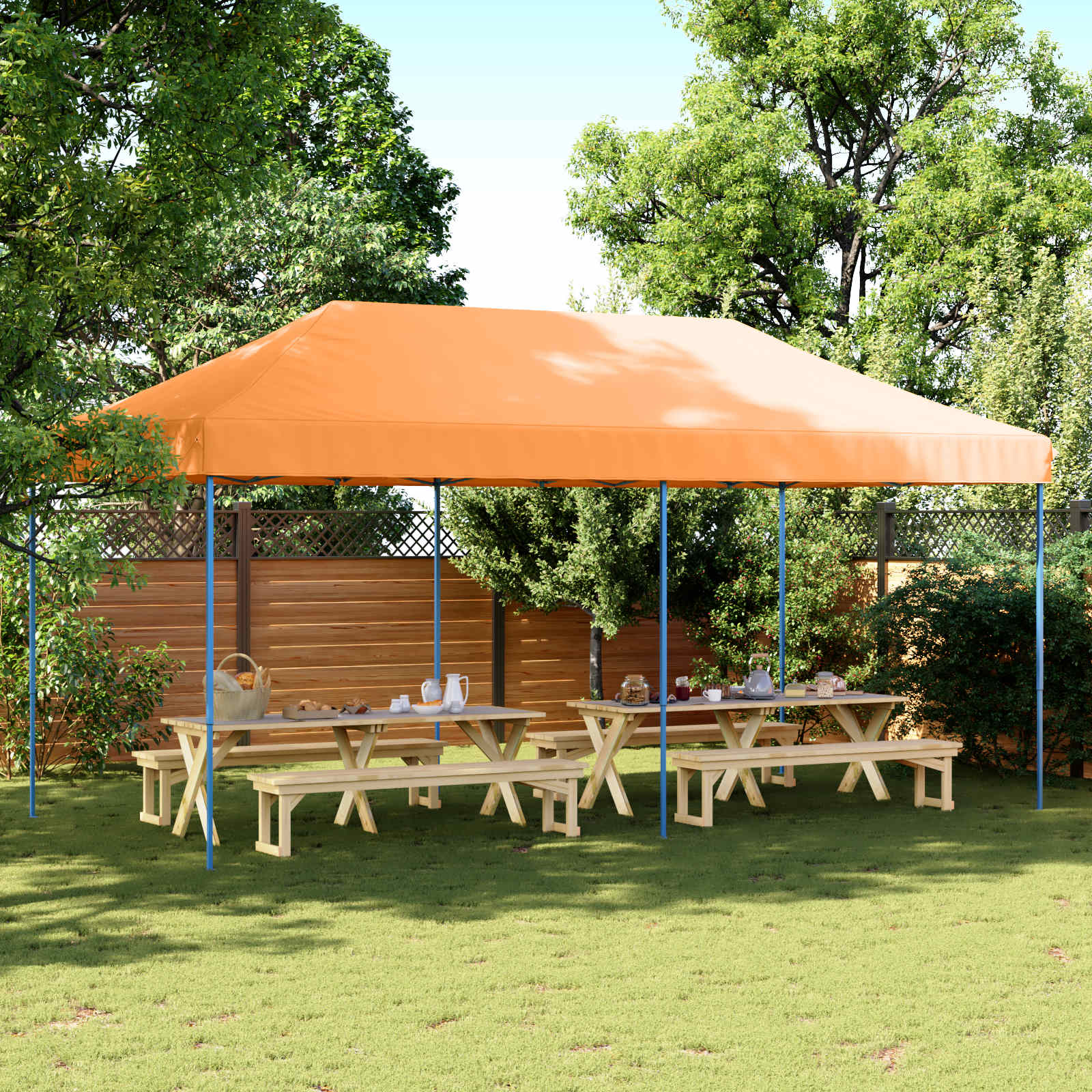 Pidutelgid 292 x 580 x 315 cm Oranž Oxfordi kangas