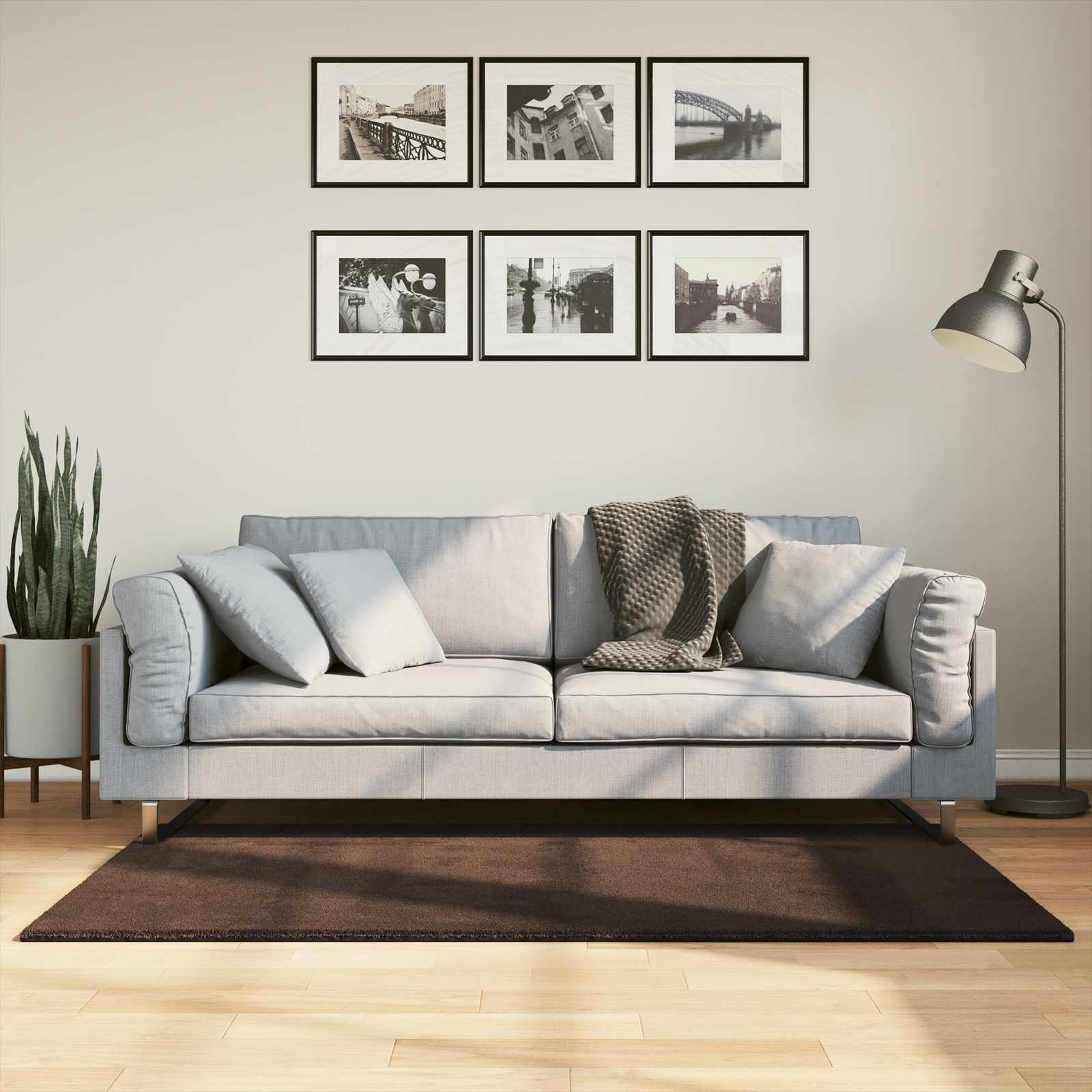 Kild HUARTE Pruun 80 x 150 cm 100% Polüester Lame