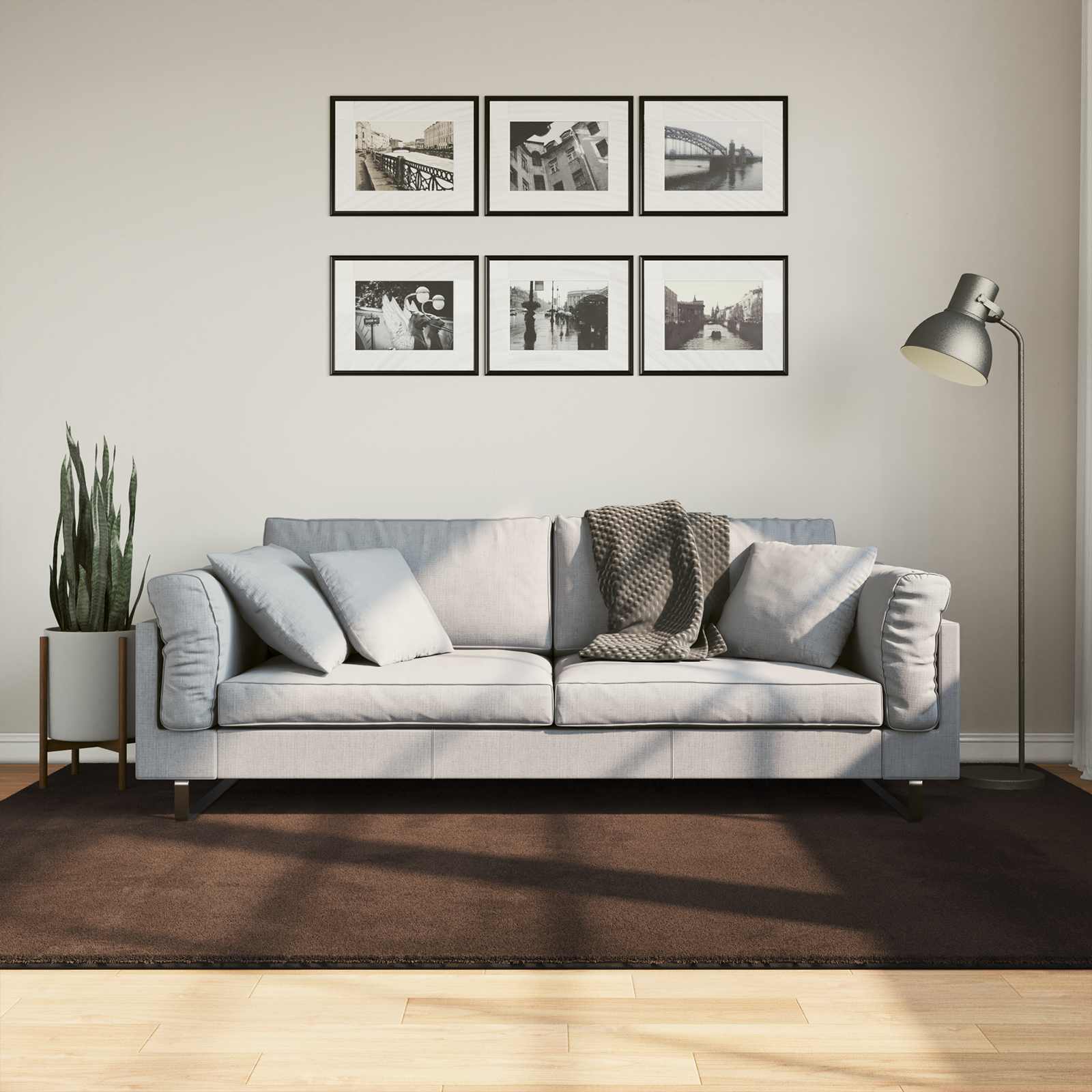 Kild HUARTE Pruun 160 x 230 cm 100% Polüester Lame