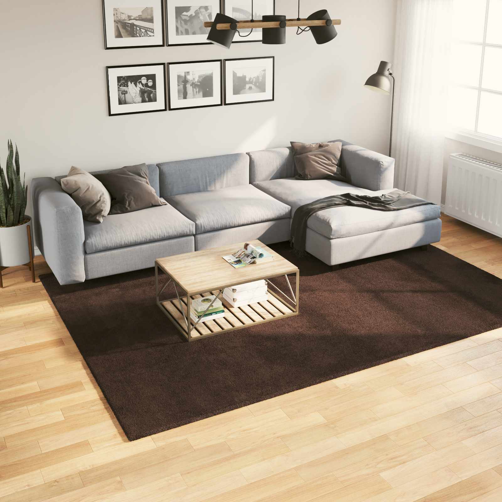 Keskmine vaip pehme ja pestav HUARTE Pruun 200 x 280 cm