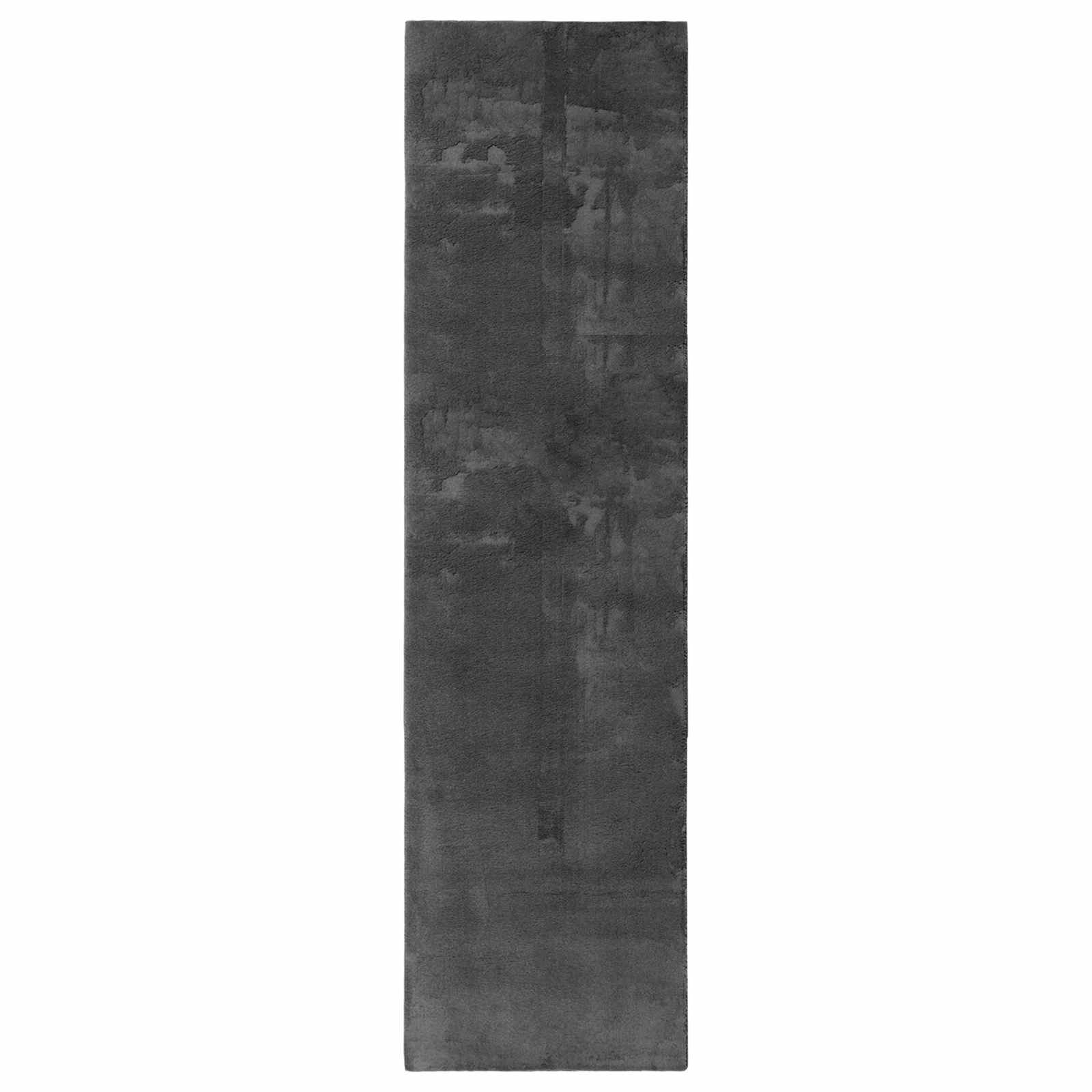 Keskmine vaip pehme ja pestav HUARTE Antratsiit 80 x 500 cm