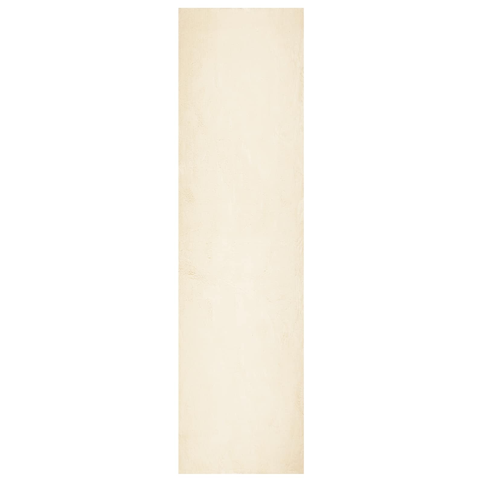 Keskmine vaip pehme ja pestav HUARTE Kreemjas 80 x 500 cm