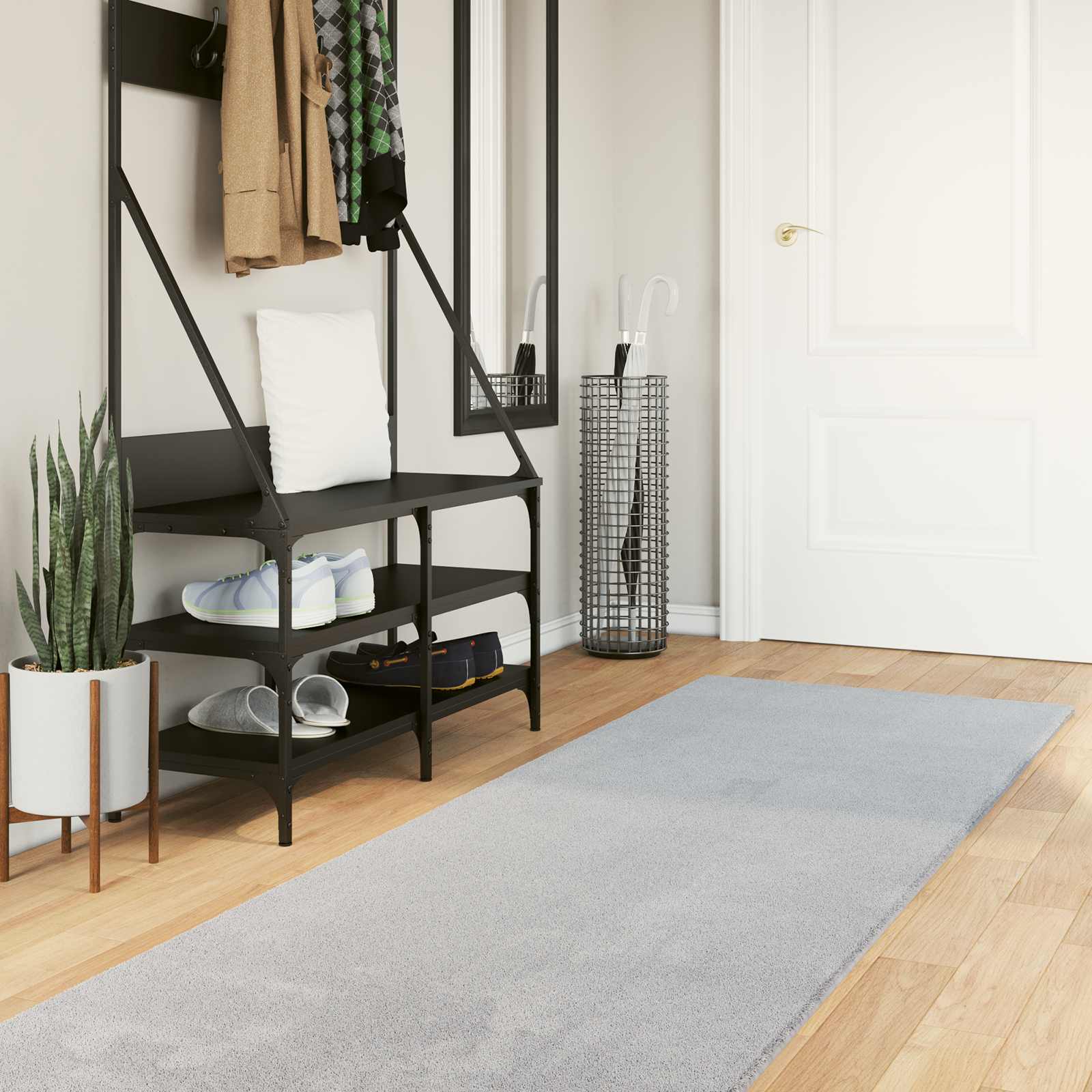 Keskmine vaip pehme ja pestav HUARTE Hall 80 x 500 cm Polüester