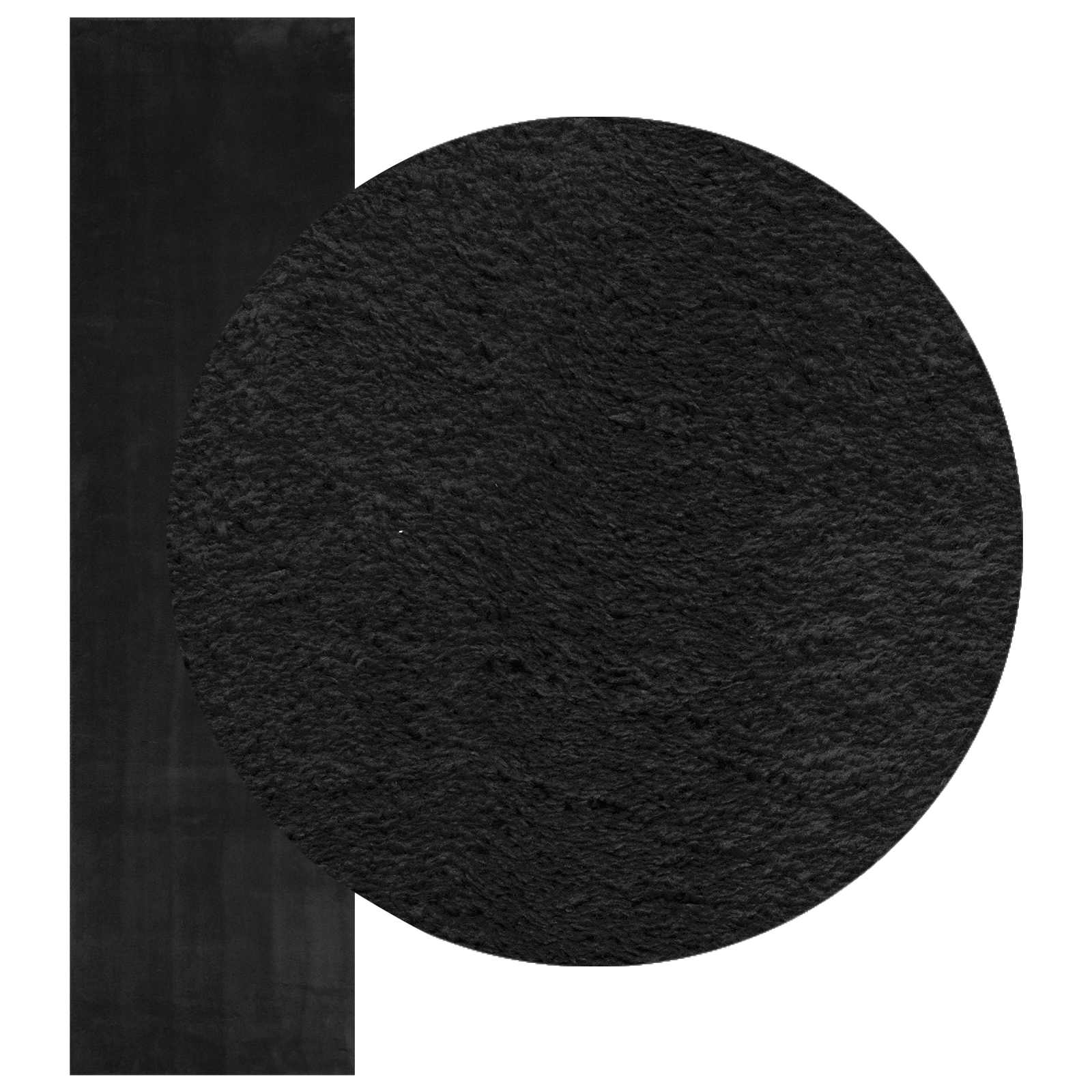Kild HUARTE Must 80 x 400 cm 100% Polüester Lame