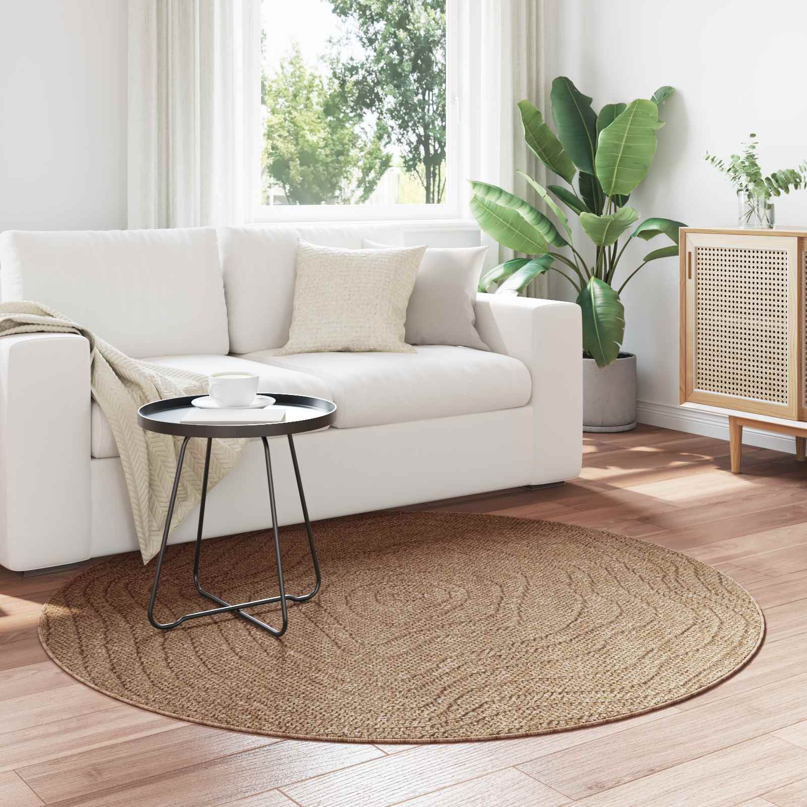Siseruumide ja välitingimuste vaip AGIRA Naturaalne Ø 120 CM