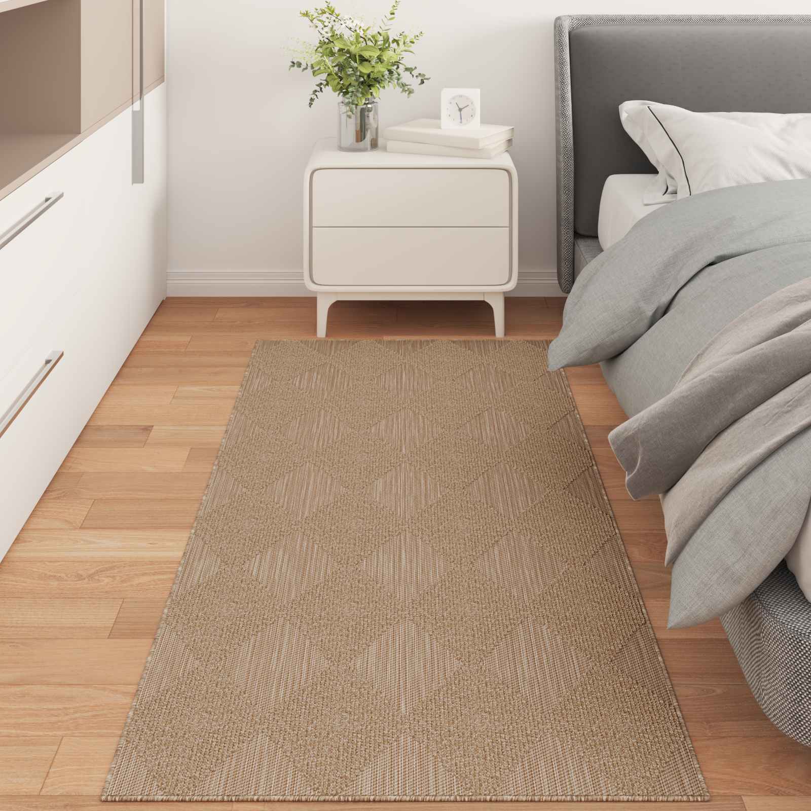 Siseruumide ja välitingimuste vaip AGIRA Naturaalne 200 x 80 cm