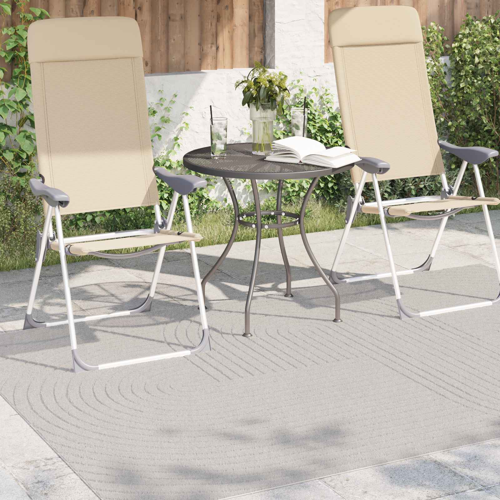 Siseruumide ja välitingimuste vaip PALMERAS cream 160 x 230 cm