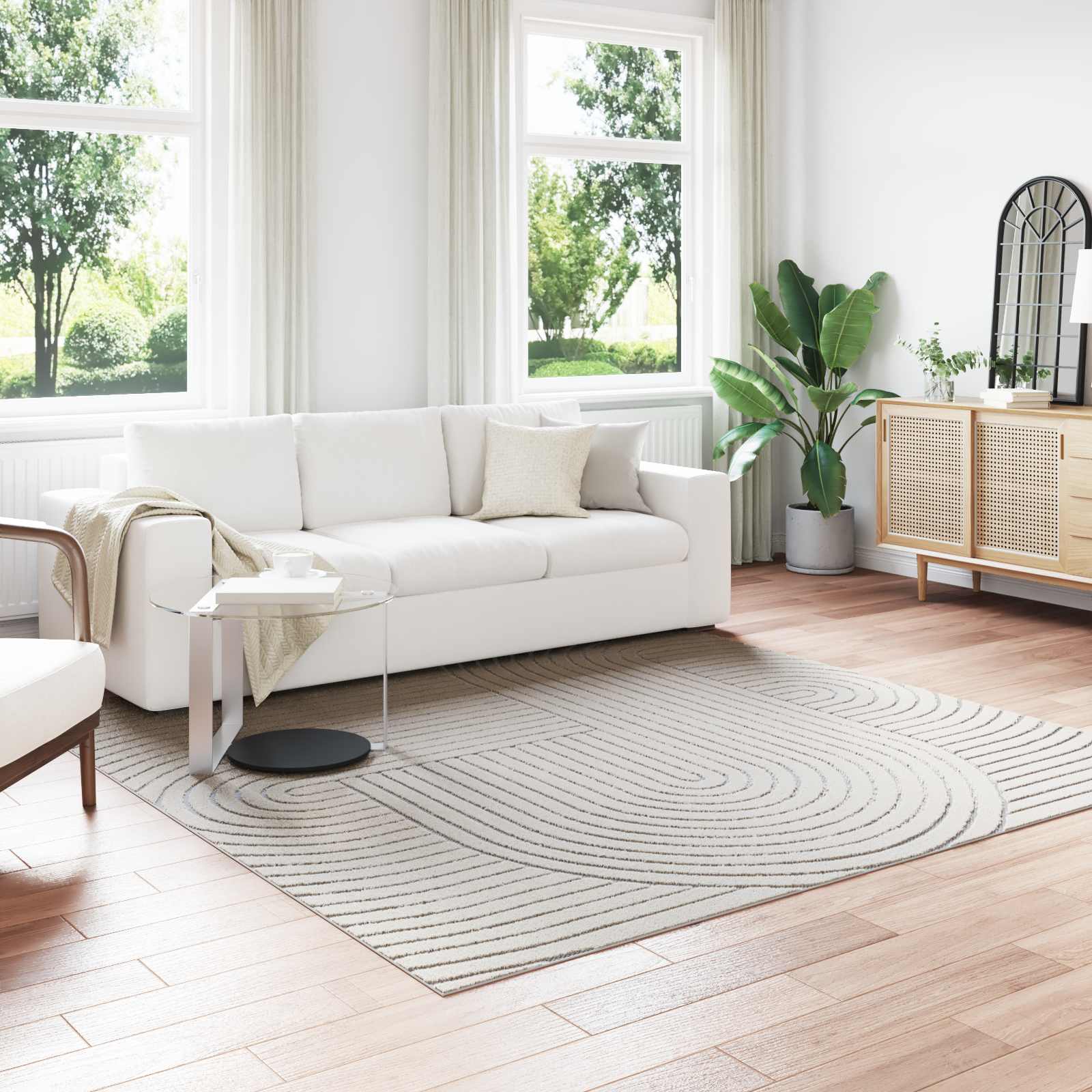 Siseruumide ja välitingimuste vaip PALMERAS cream 240 x 240 cm
