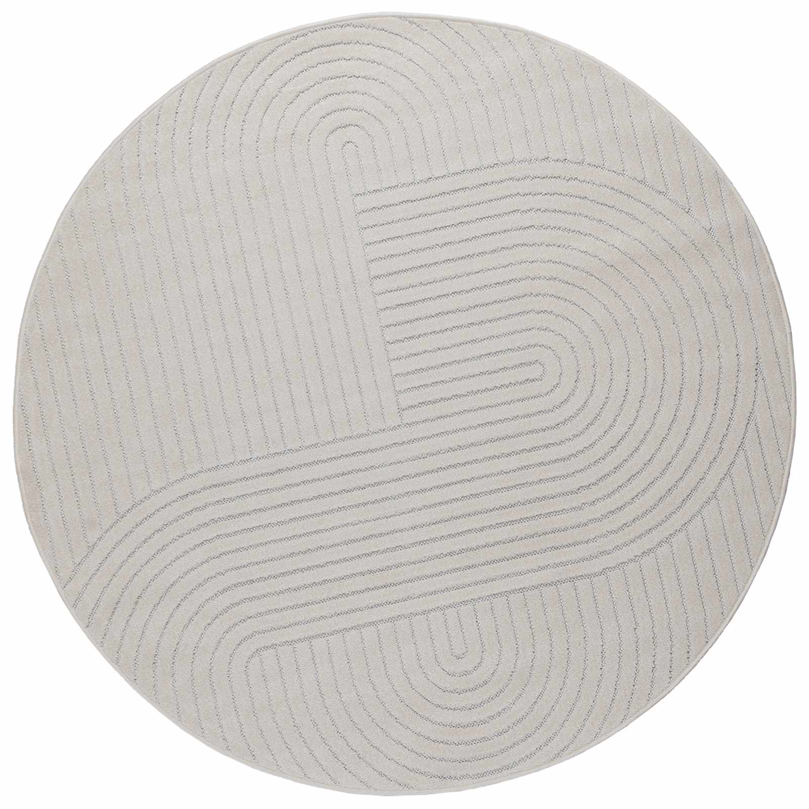 Siseruumide ja välitingimuste vaip PALMERAS cream Ø 120 CM