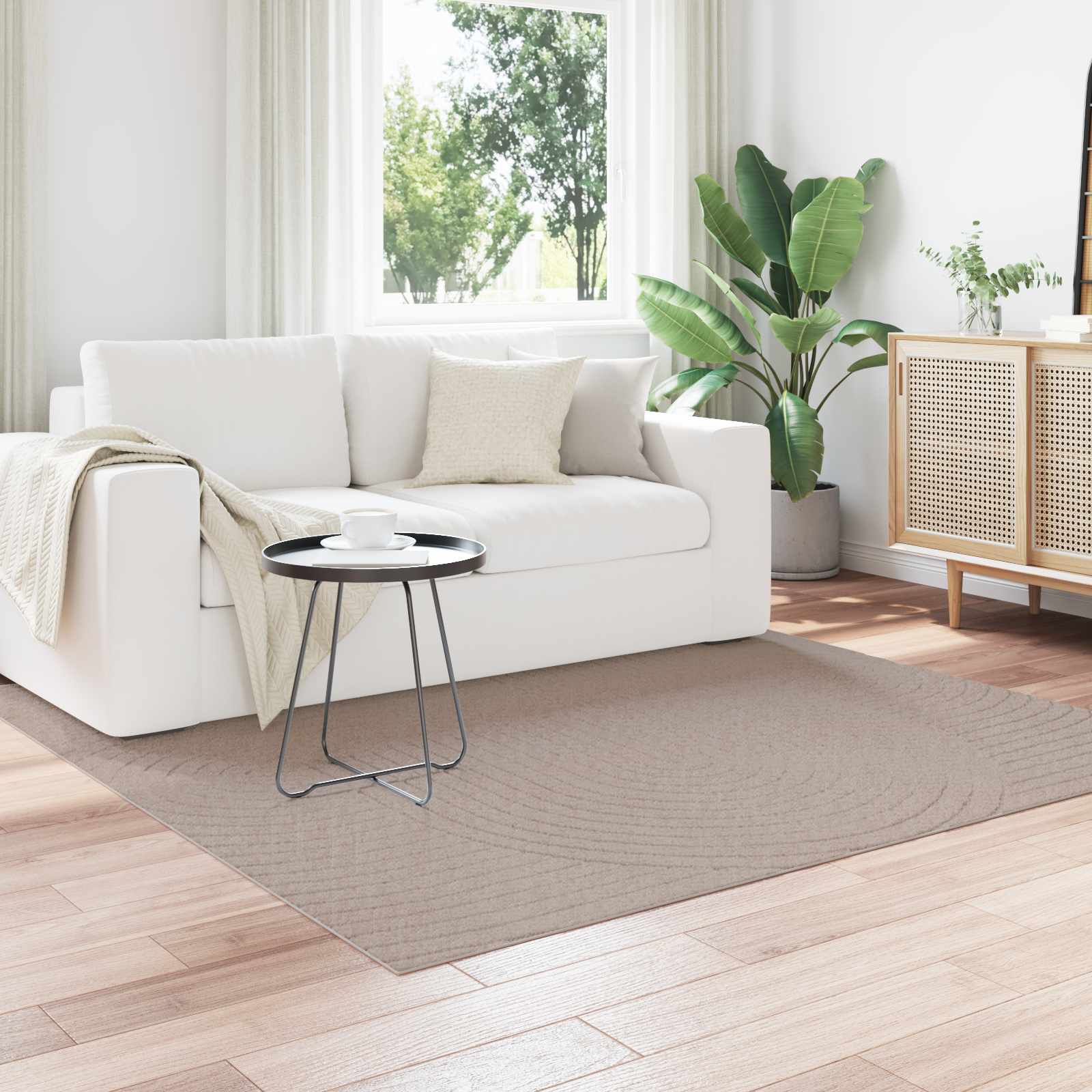 Siseruumide ja välitingimuste vaip PALMERAS Beež 120 x 120 cm