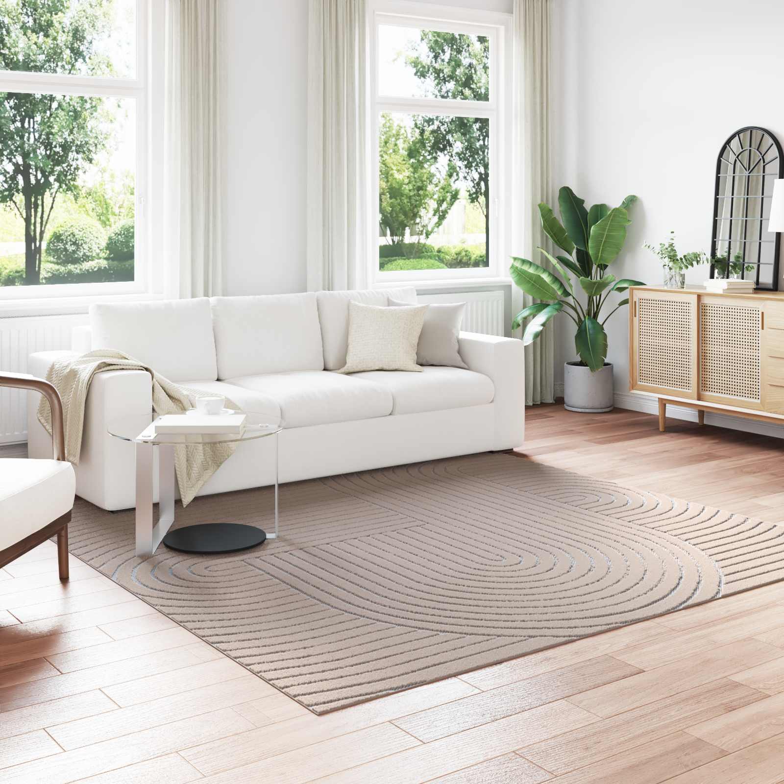 Siseruumide ja välitingimuste vaip PALMERAS Beež 240 x 240 cm