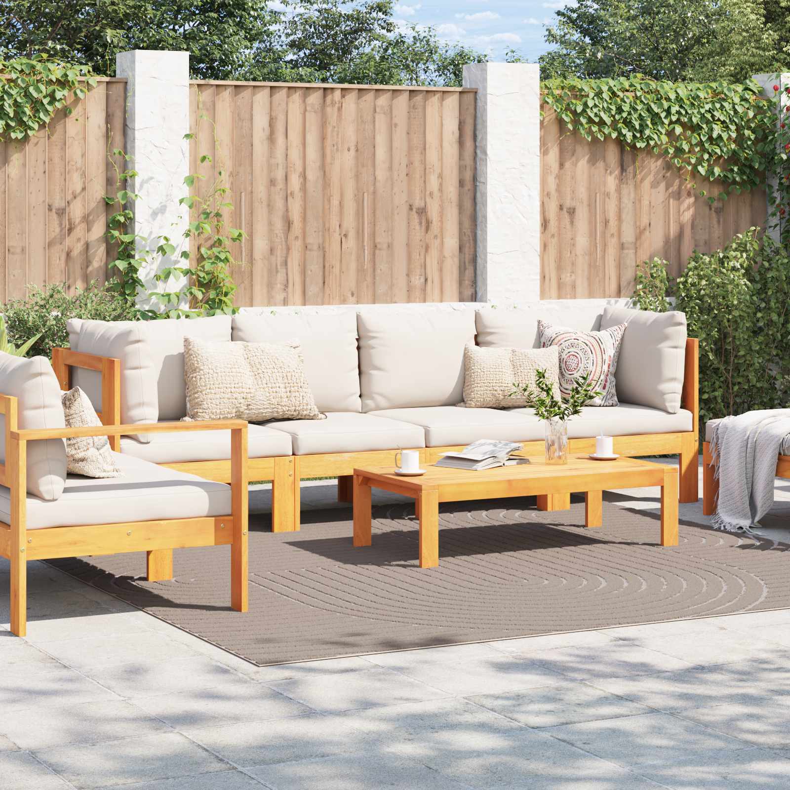 Siseruumide ja välitingimuste vaip PALMERAS Beež 240 x 240 cm
