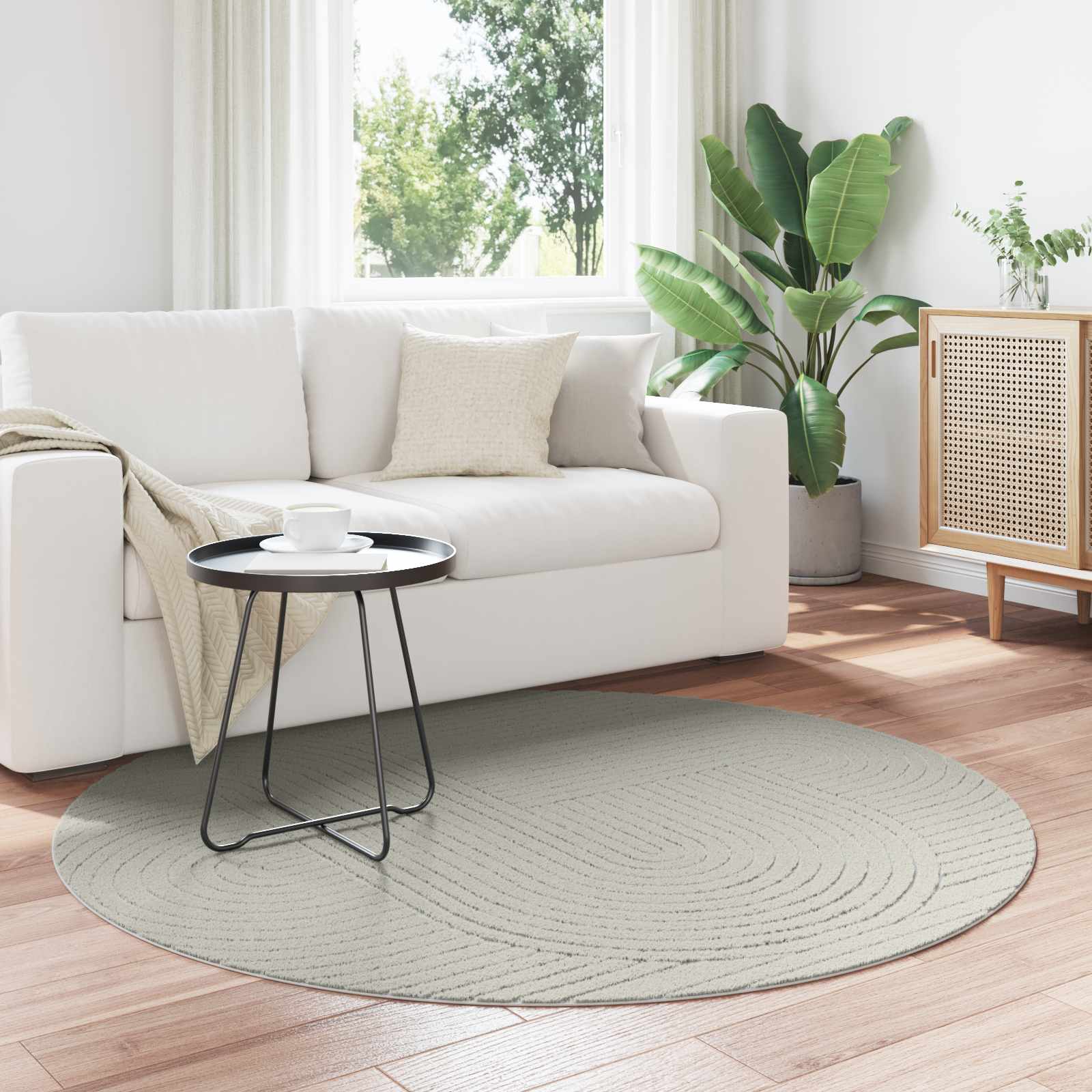 Siseruumide ja välitingimuste vaip PALMERAS Roheline Ø 120 CM