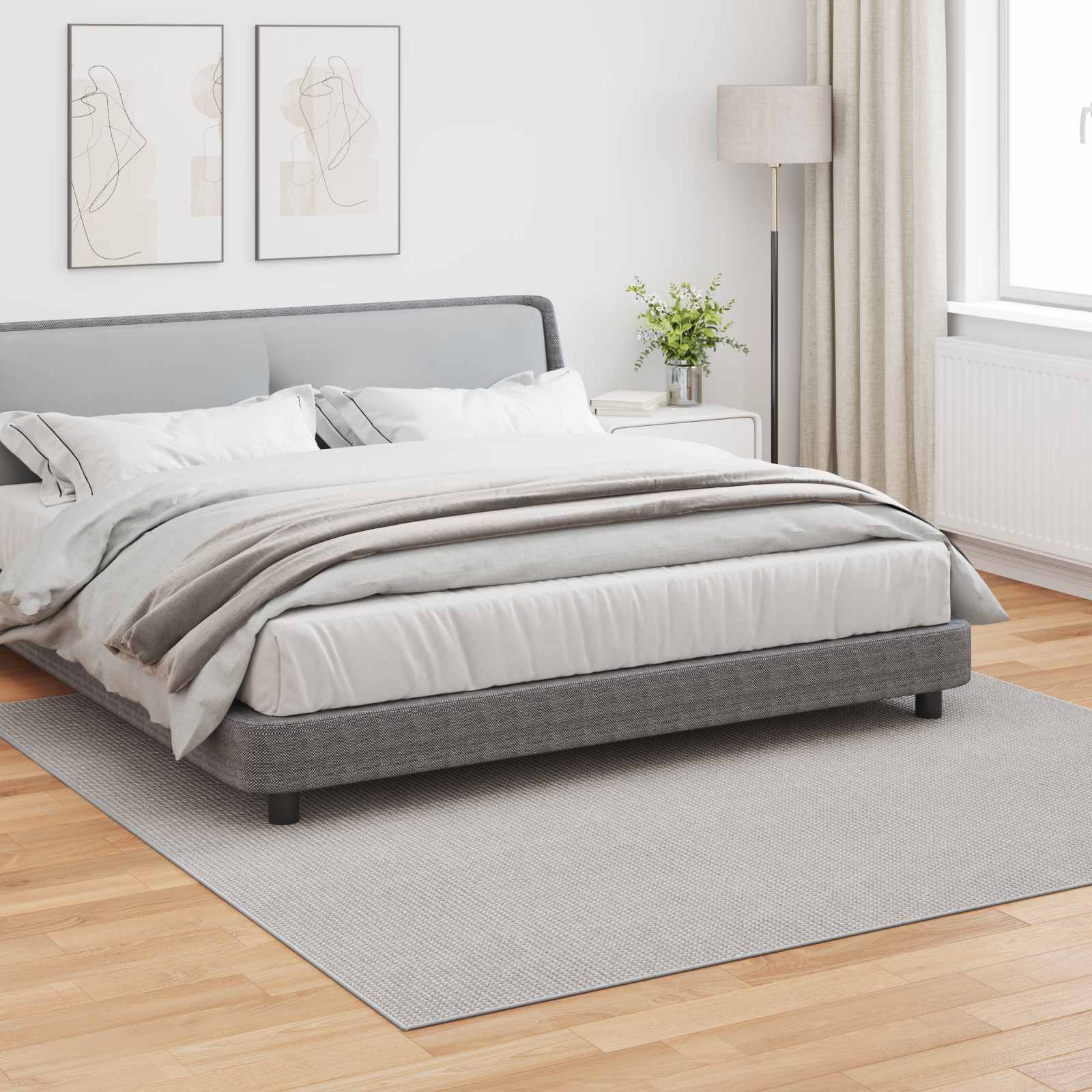Siseruumide vaip LUGO Kreemjas 240 x 240 cm Polüester
