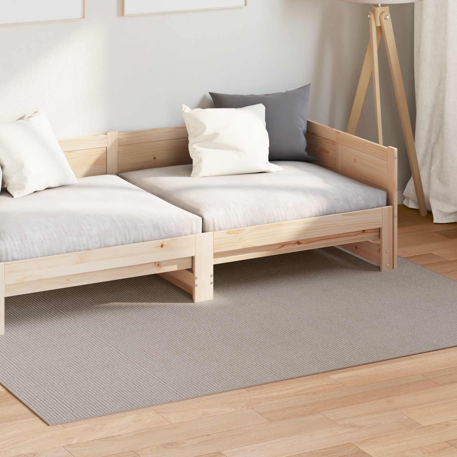 Siseruumide vaip LUGO Kreem ja Taupe 120 x 170 cm Polüester