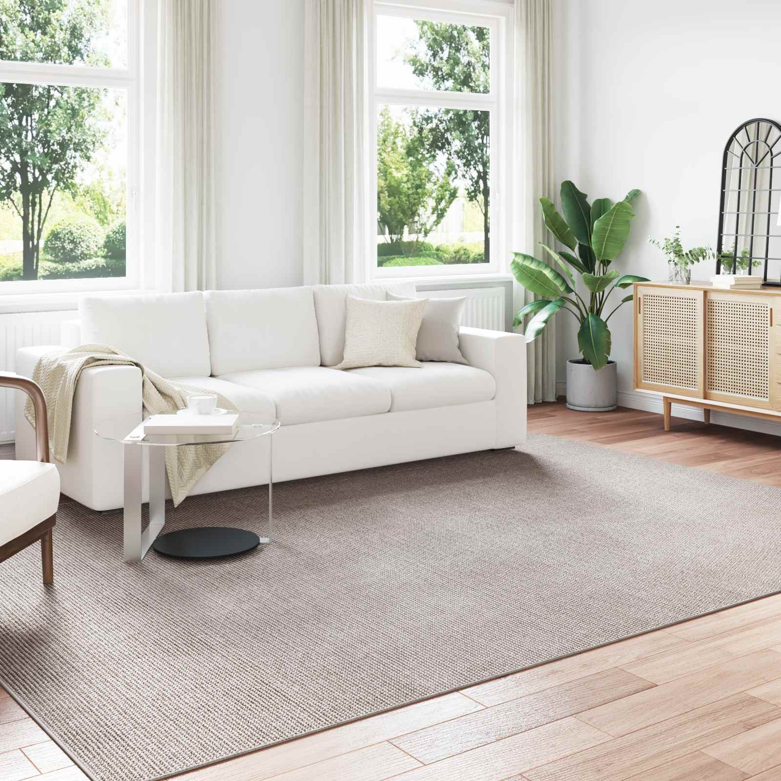 Siseruumide vaip LUGO Kreem ja Taupe 200 x 280 cm Polüester