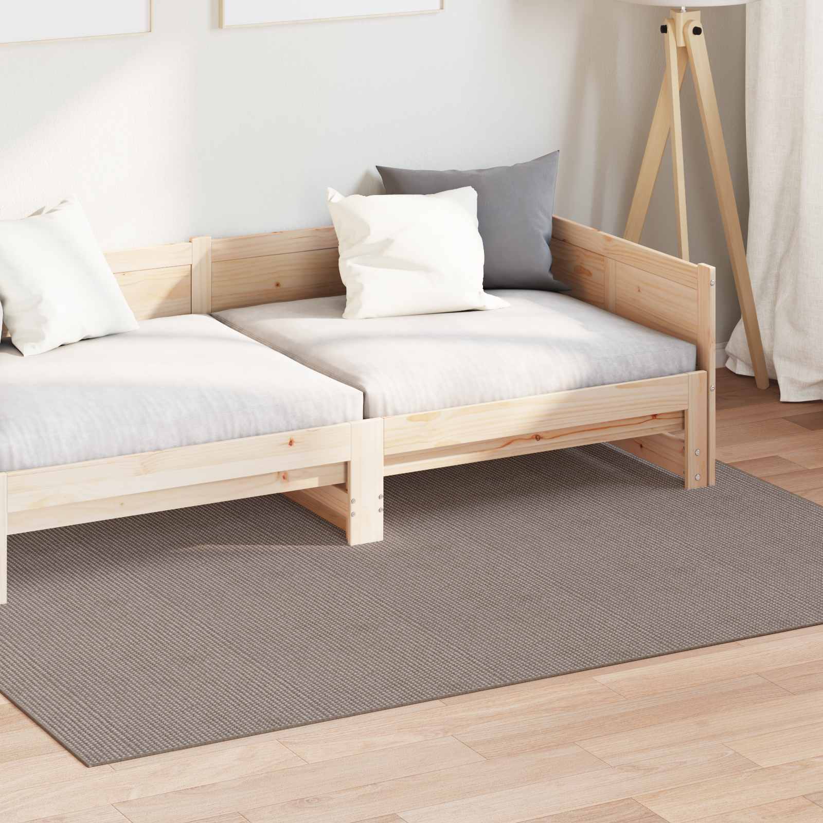 Siseruumide vaip LUGO Kreem ja Taupe 120 x 170 cm Polüester