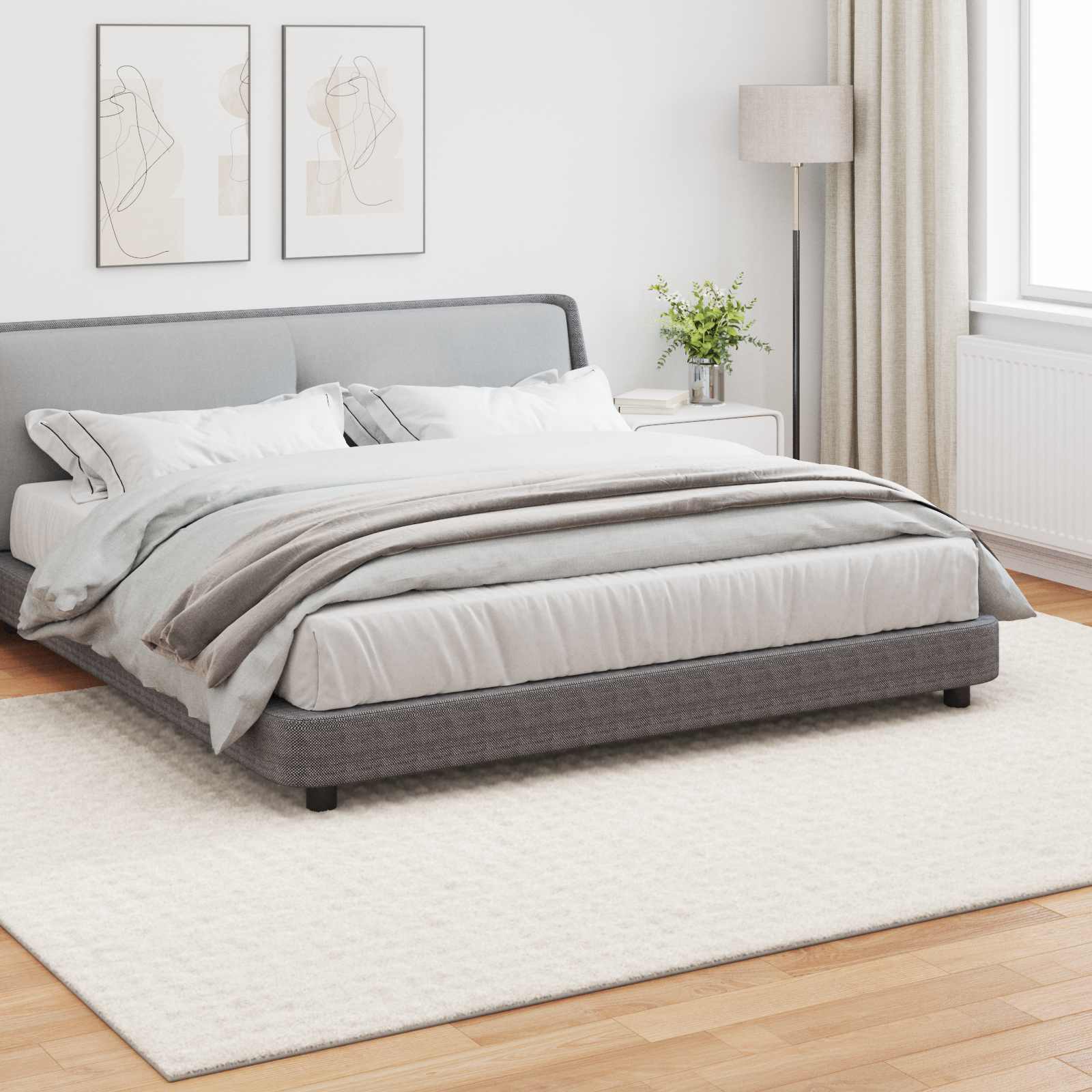 Siseruumide vaip SIROLO Kreemjas 200 x 280 cm Polüester