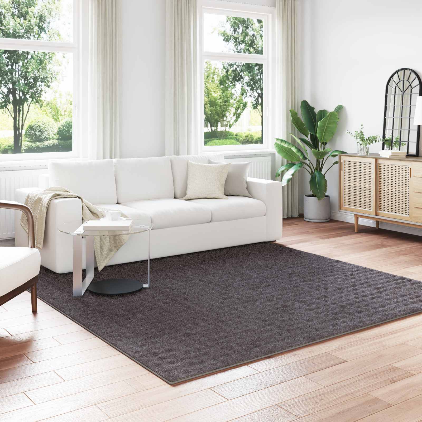 Alavaibad Kandiline SIROLO Antratsiit 240 x 240 cm Polüester