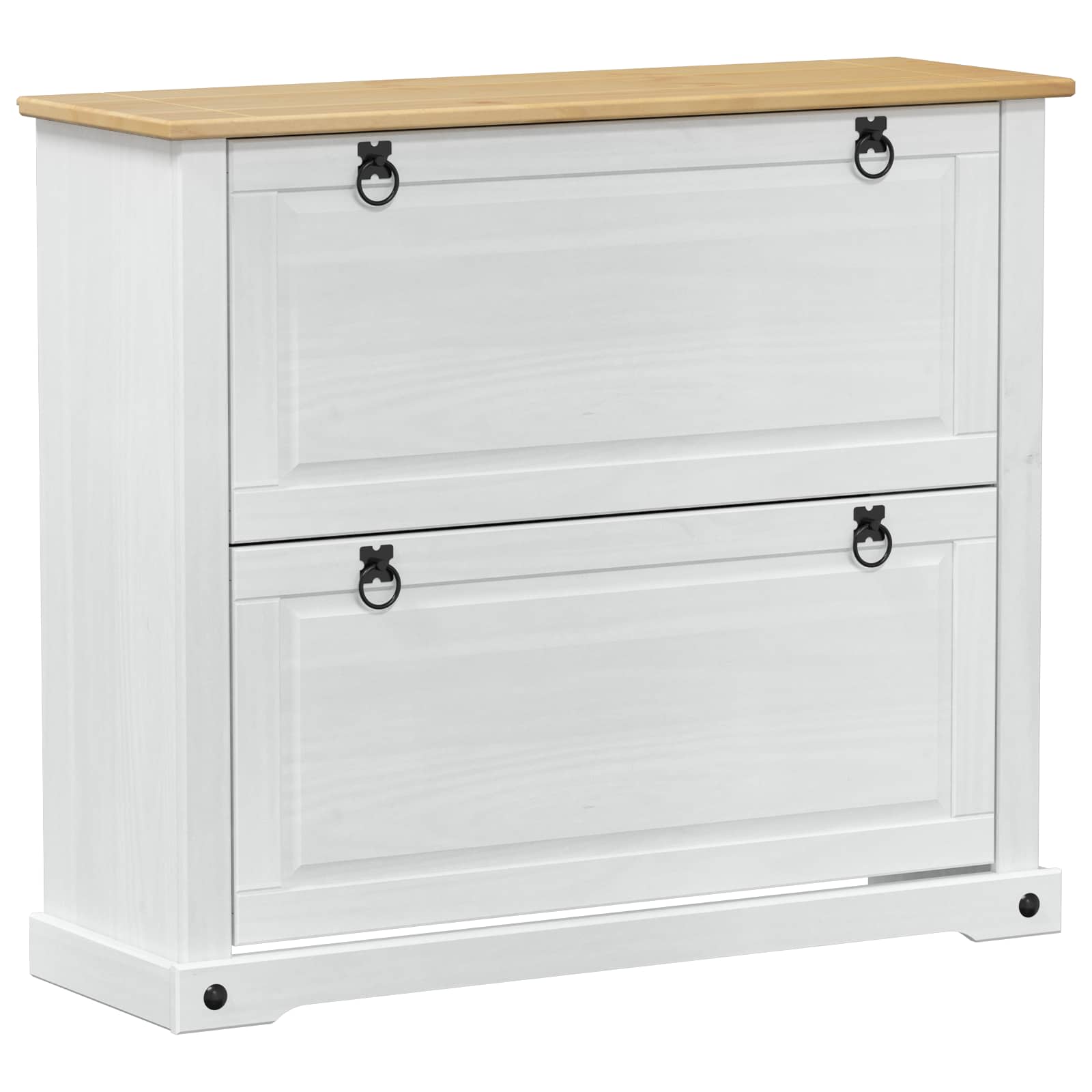 Kinga kapp riiuliga Corona Valge 99 x 32 x 85 cm Tahke mänd