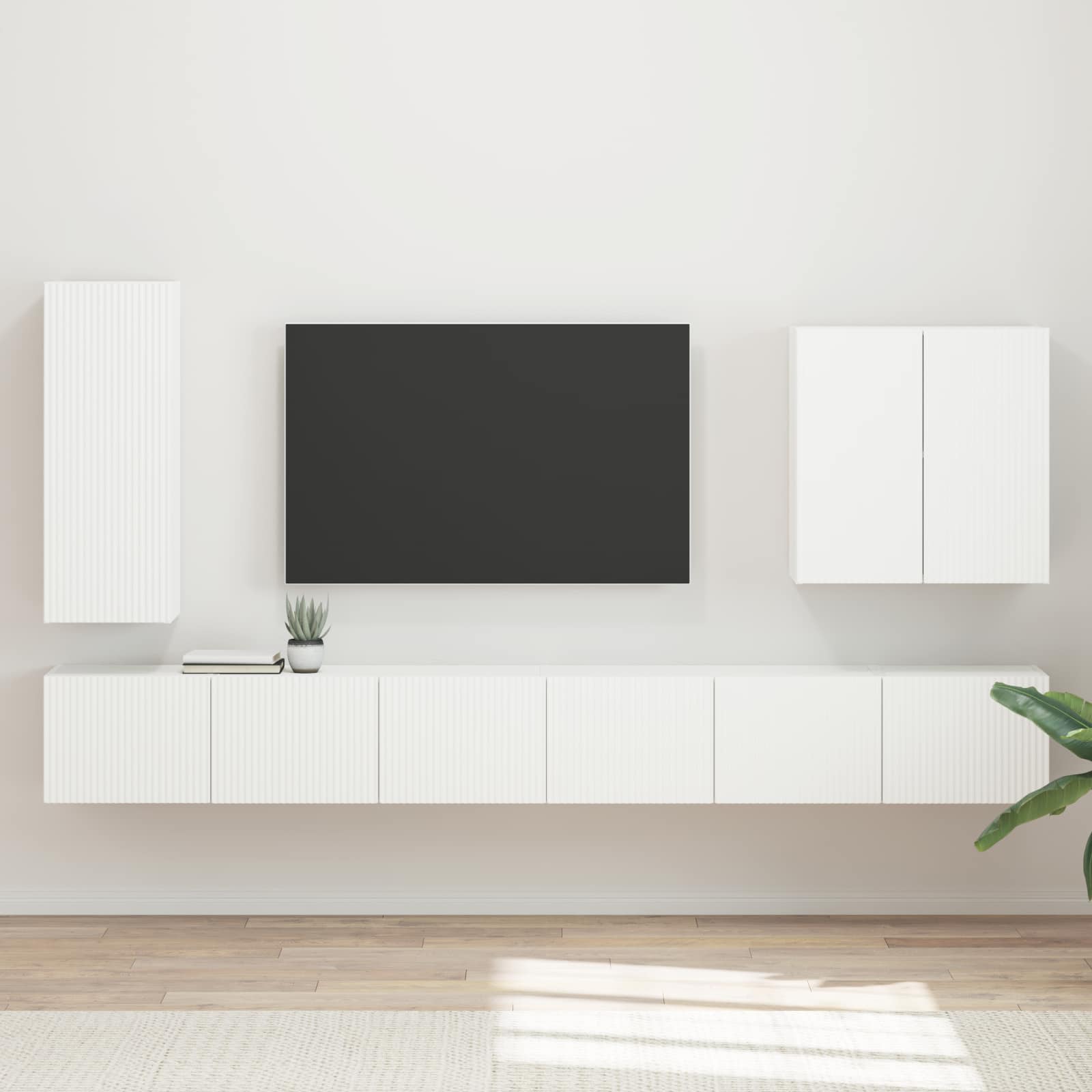TV seinakapikomplekt 6 tk Valge