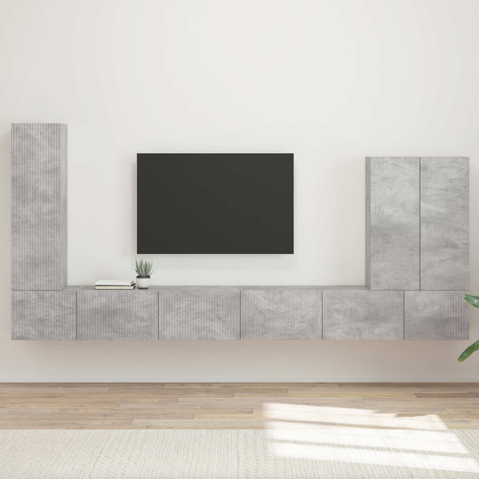 TV seinakapikomplekt 6 tk Betoonhall