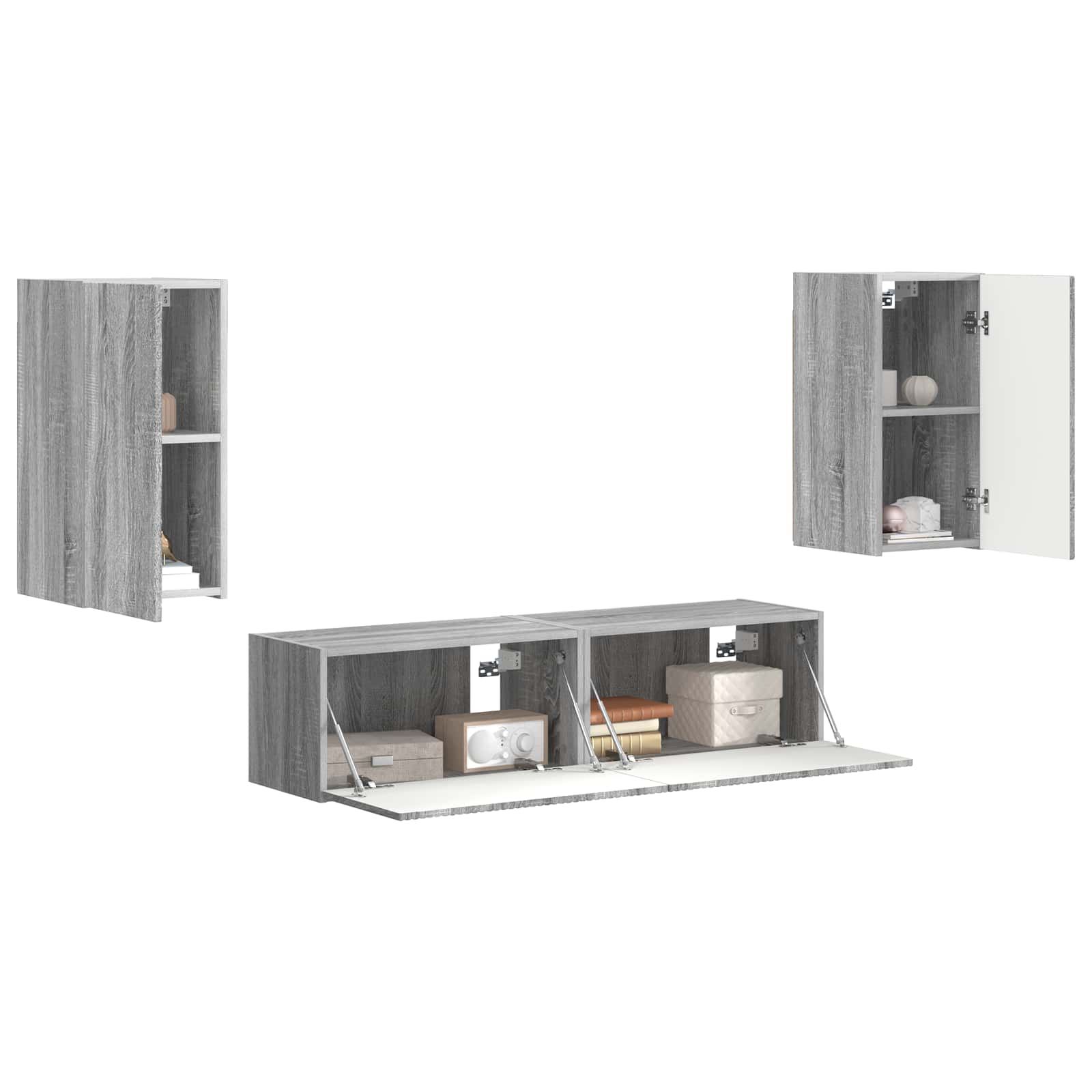 Telerikapi komplekt 4 tk Hall Sonoma Tehispuit