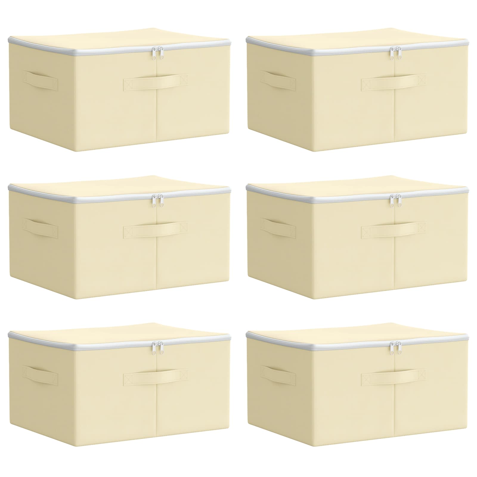 Salvestuskarp 6 tk Mittekootud kangas 43 x 34 x 23 cm 33,6 L