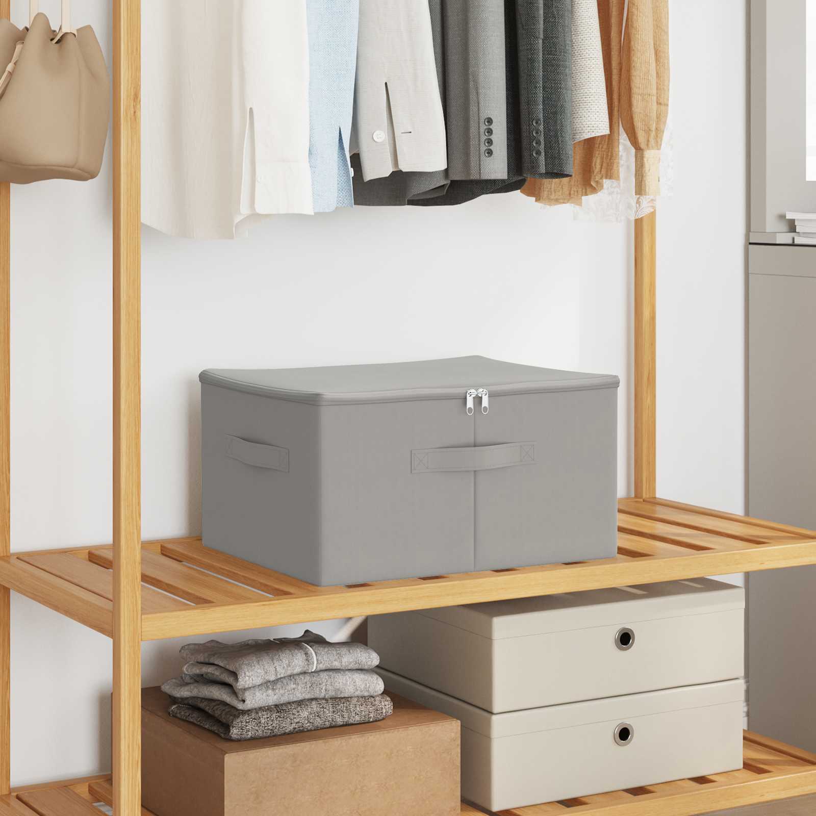 Salvestuskarp Mittekootud kangas 43 x 34 x 23 cm 33,6 L Hall