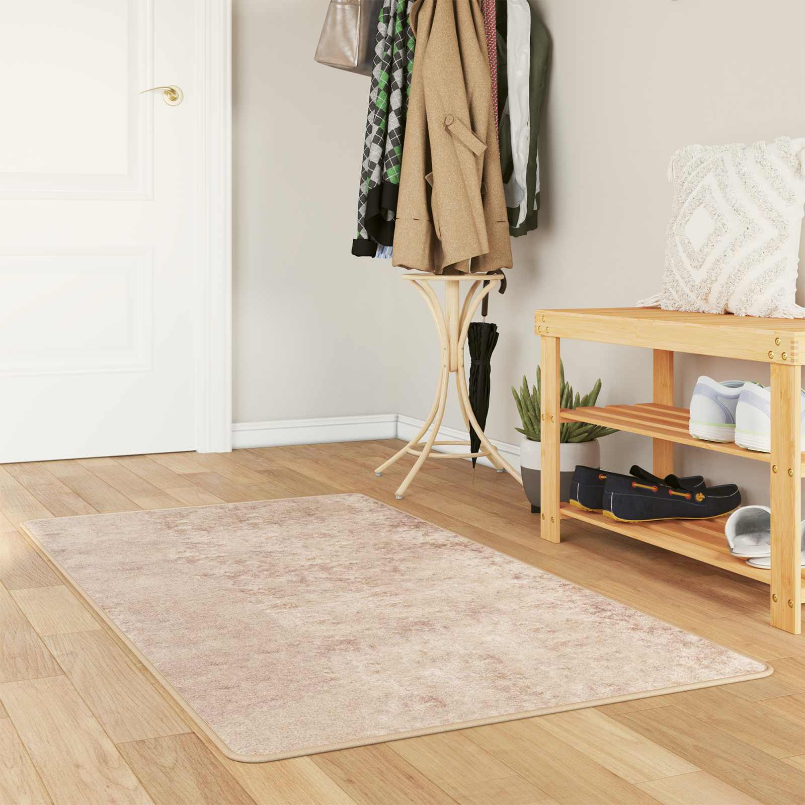 Vaip Rätikutoru MARSA Beež 80 x 200 cm Polüester ja PVC