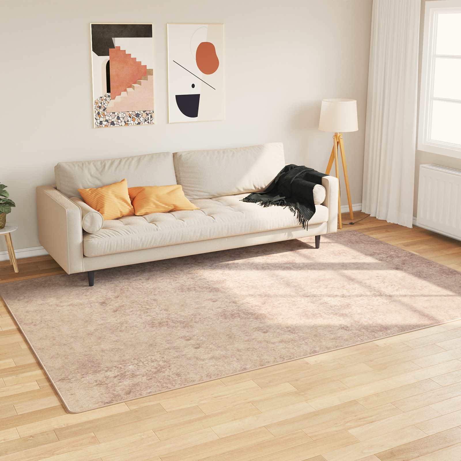 Vaip Rätikutoru MARSA Beež 190 x 300 cm Polüester ja PVC