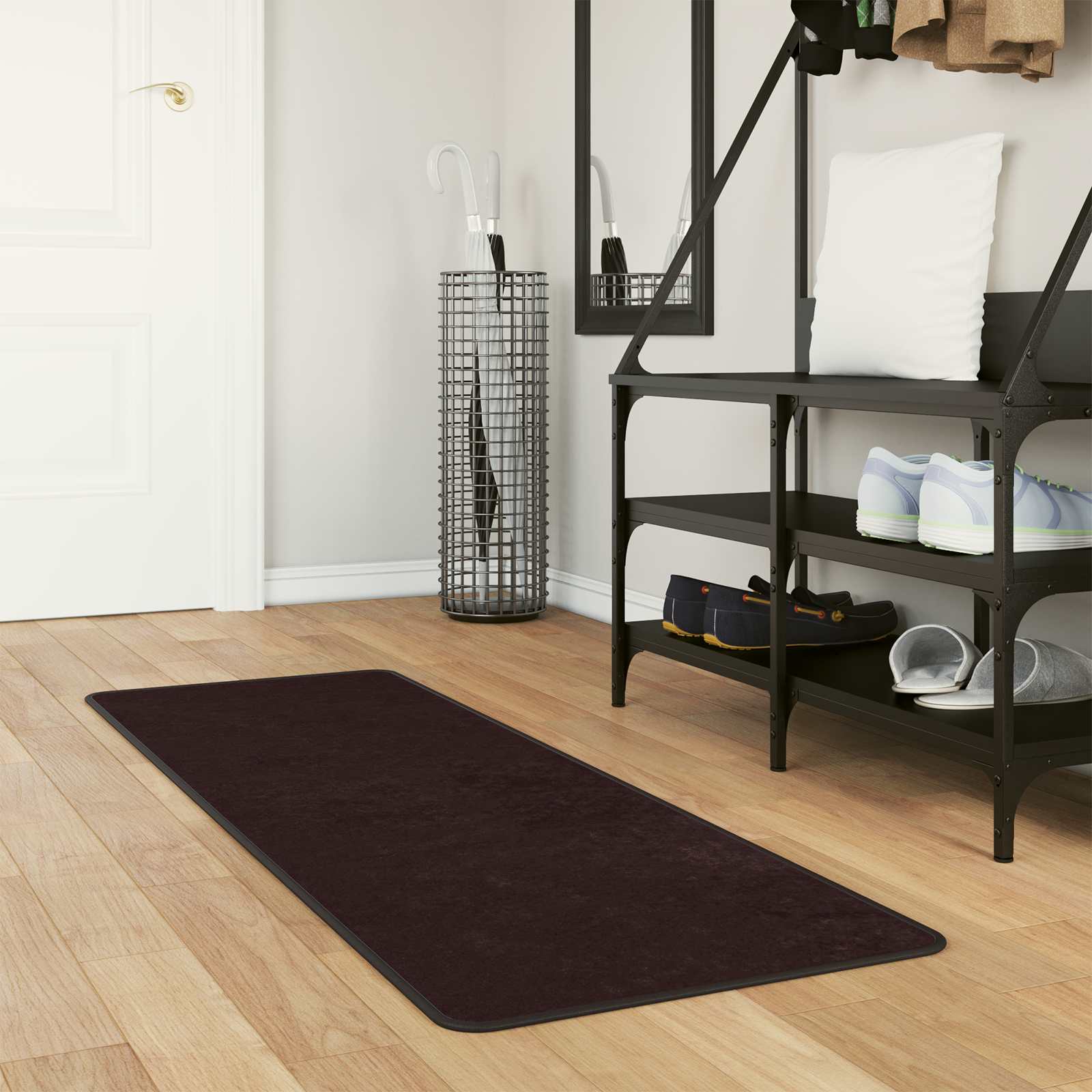 Vaip Rätikutoru MARSA Antratsiit 50 x 200 cm Polüester ja PVC