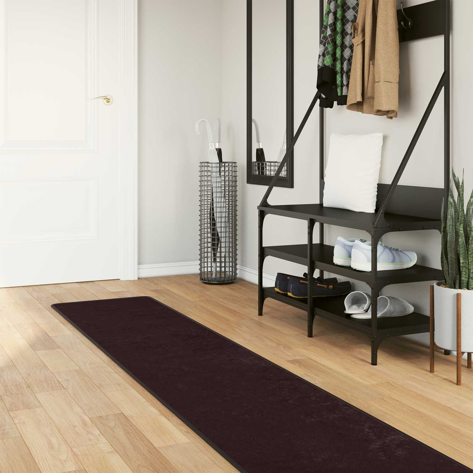Vaip Rätikutoru MARSA Antratsiit 50 x 250 cm Polüester ja PVC