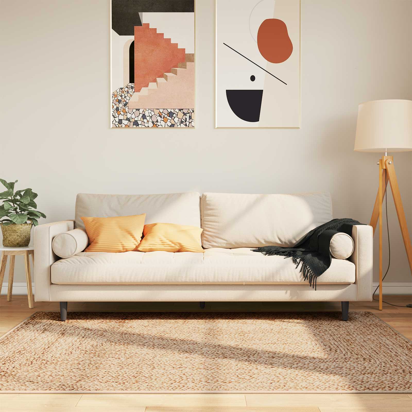 Vaip Rätikutoru MARSA Pruun 120 x 170 cm Polüester ja PVC