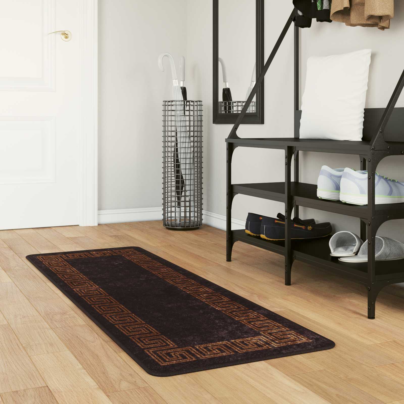 Vaip Rätikutoru MARSA Must 50 x 200 cm Polüester ja PVC